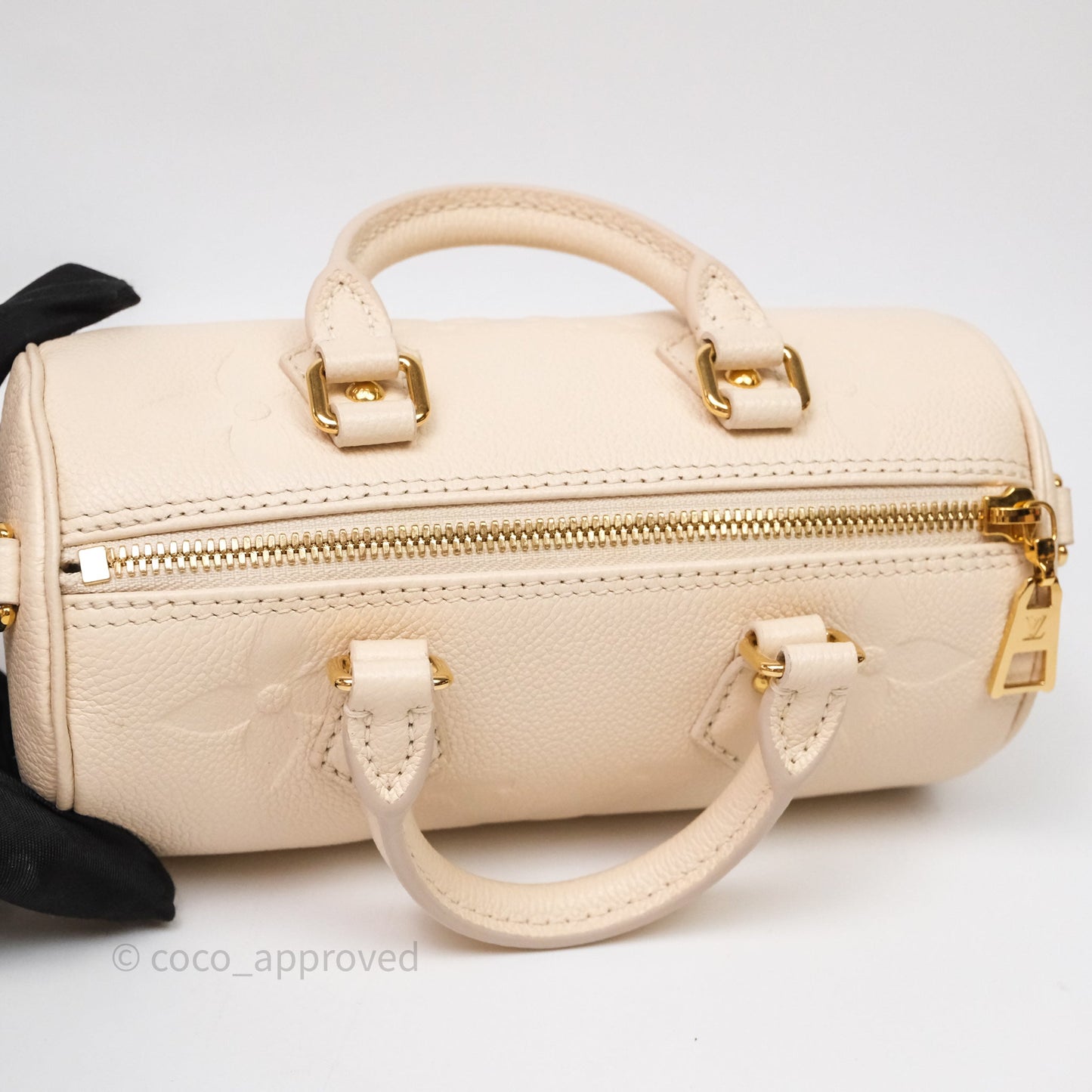 Louis Vuitton Papillon BB Empreinte Monogram Cream