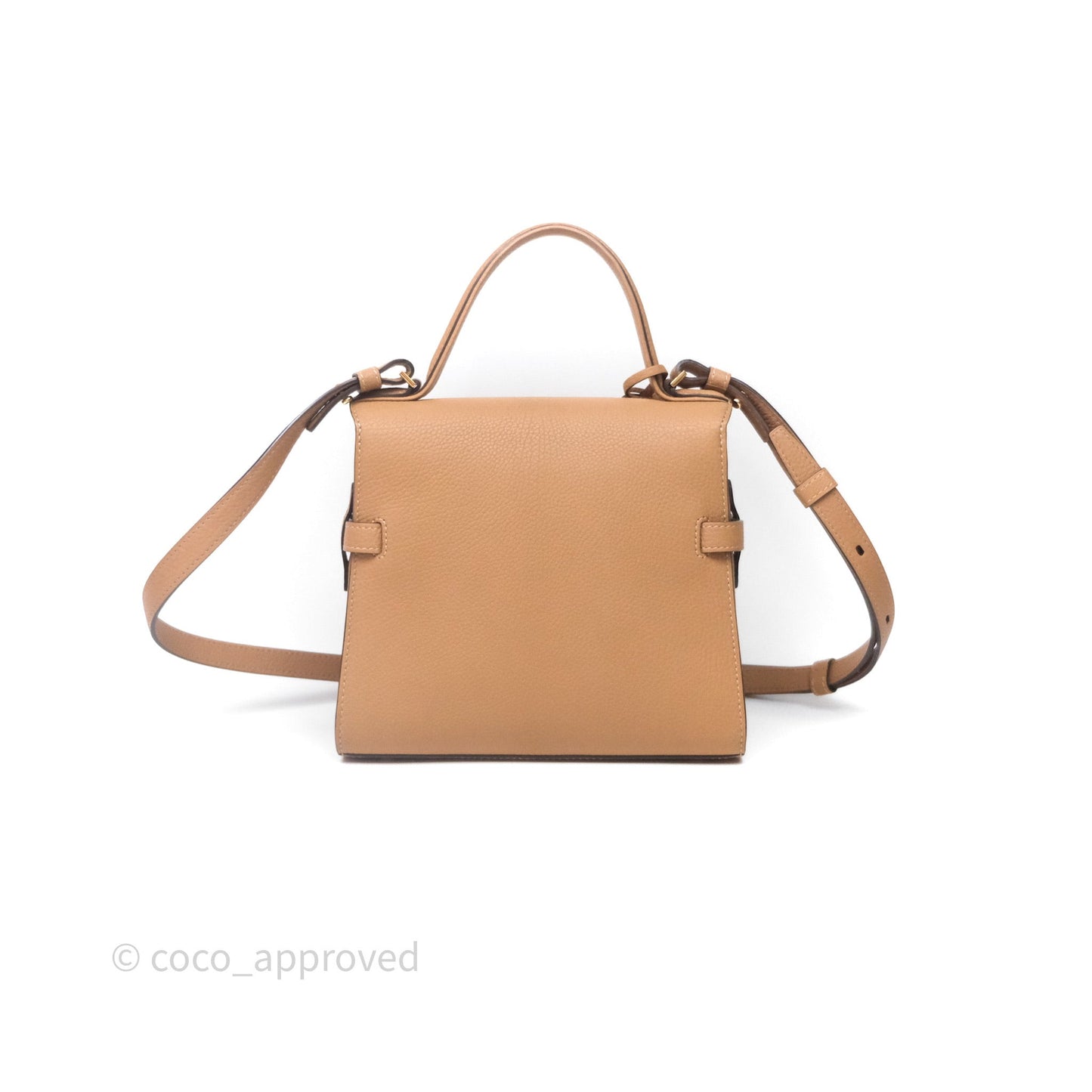 Delvaux Tempête Brown Supple Calfskin Gold Hardware