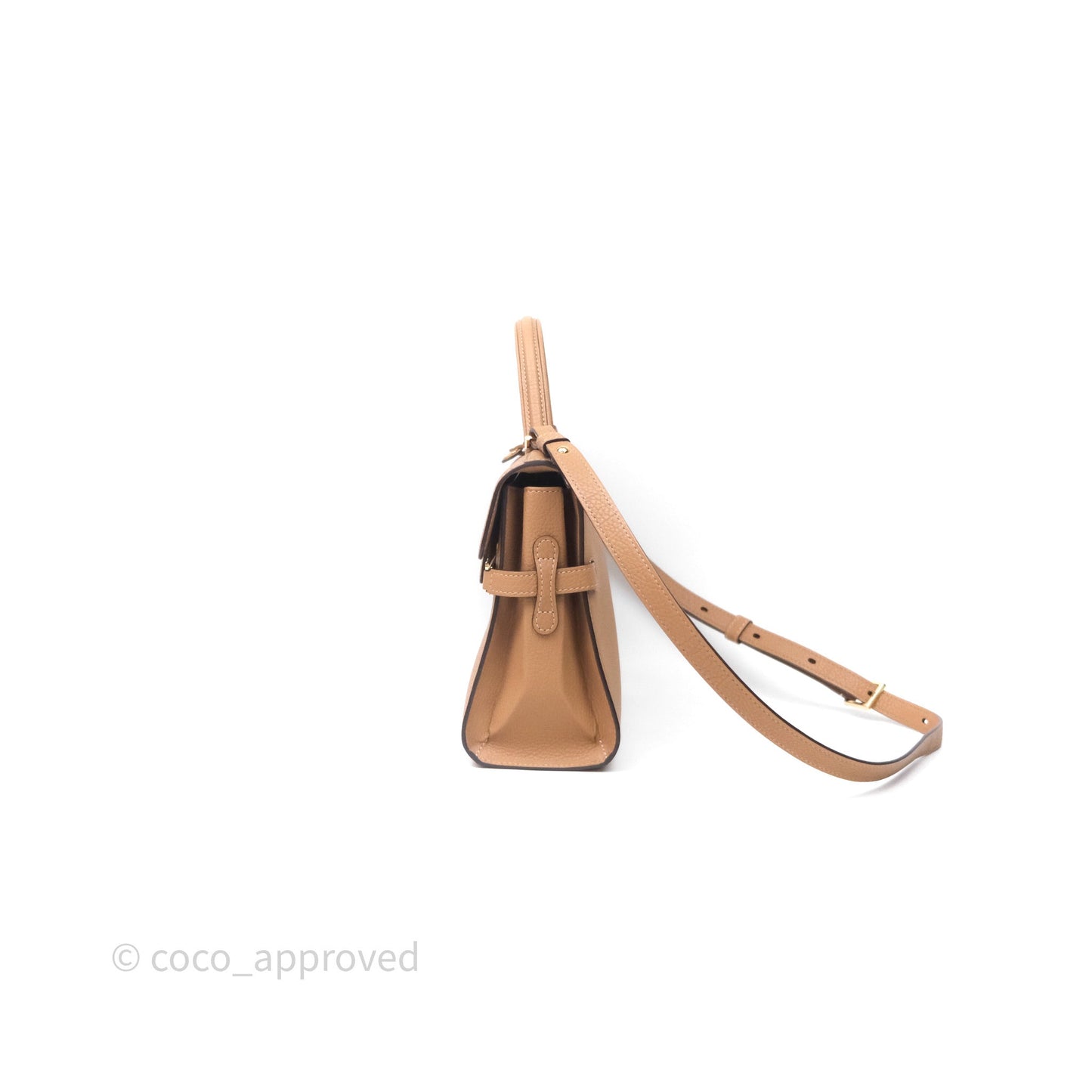Delvaux Tempête Brown Supple Calfskin Gold Hardware