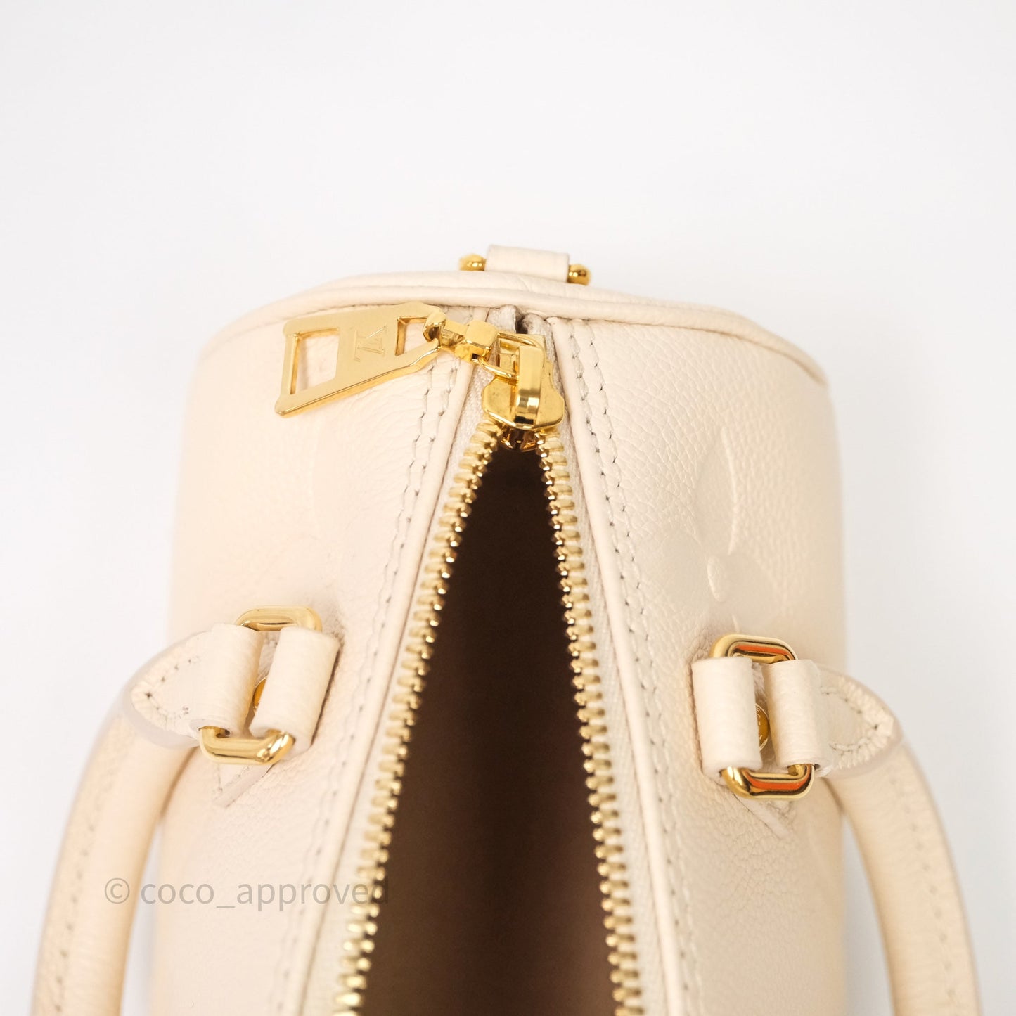Louis Vuitton Papillon BB Empreinte Monogram Cream