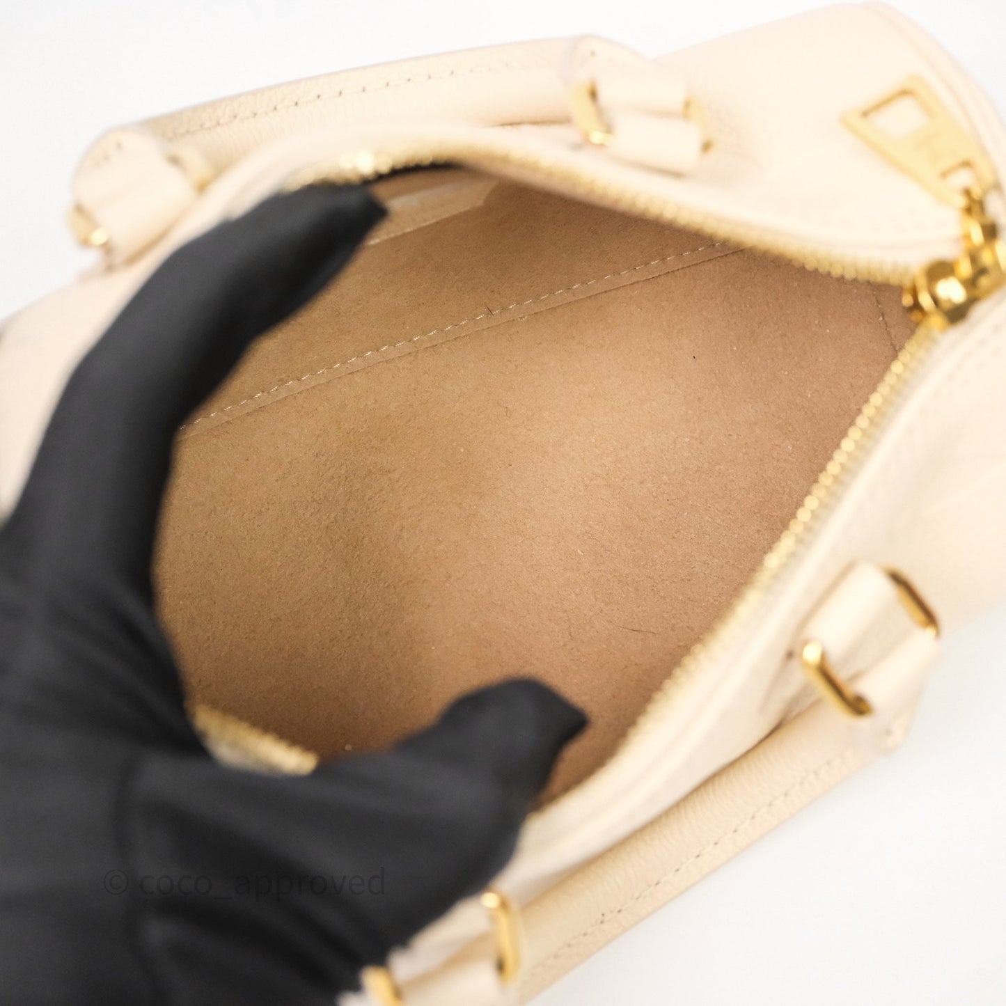 Louis Vuitton Papillon BB Empreinte Monogram Cream