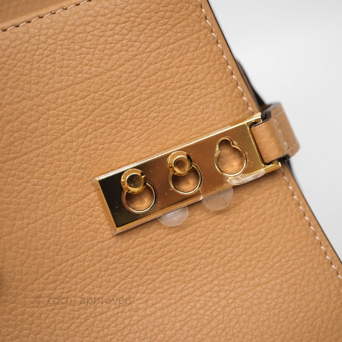 Delvaux Tempête Brown Supple Calfskin Gold Hardware