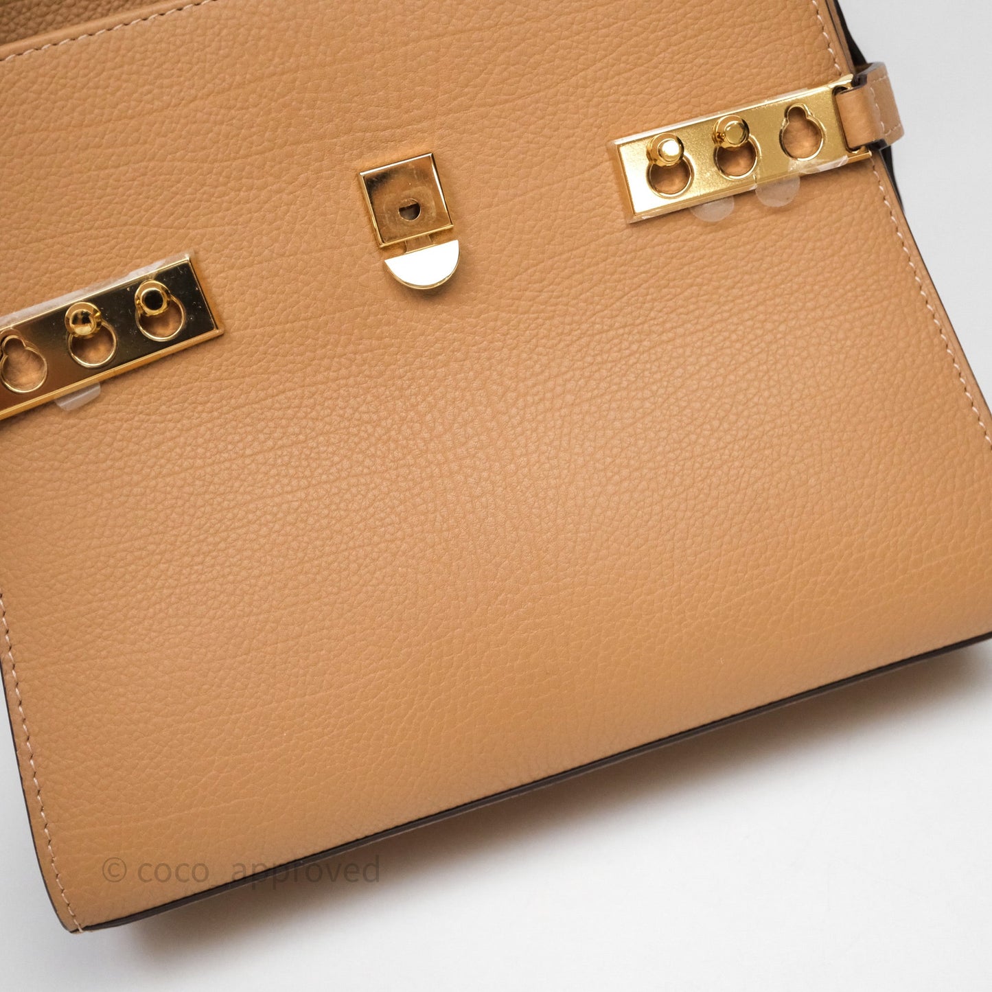 Delvaux Tempête Brown Supple Calfskin Gold Hardware