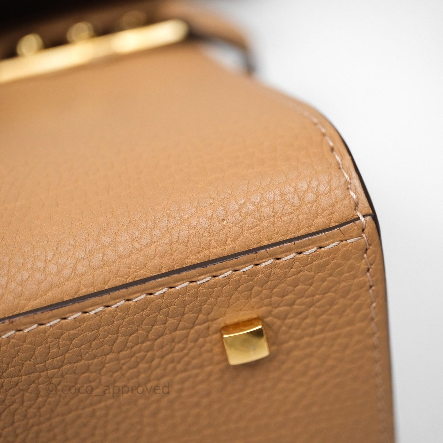 Delvaux Tempête Brown Supple Calfskin Gold Hardware