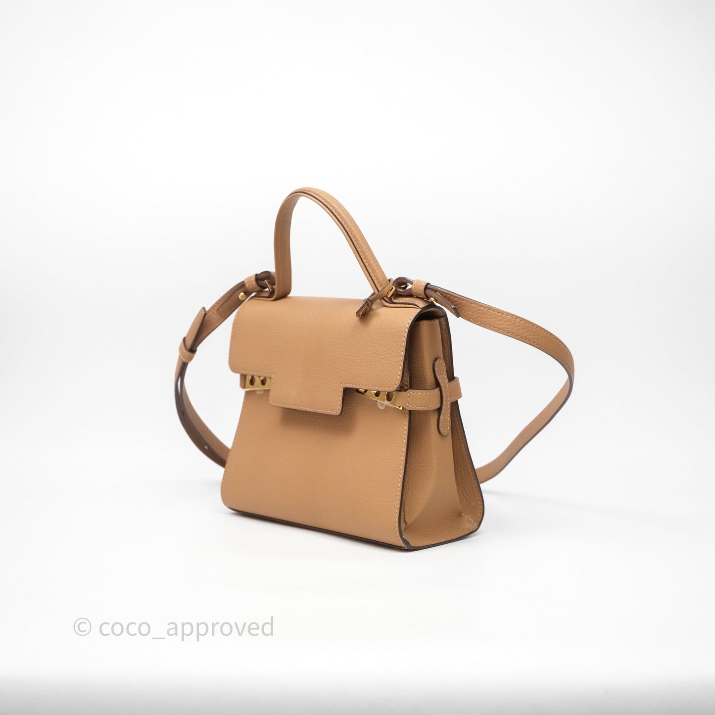 Delvaux Tempête Brown Supple Calfskin Gold Hardware