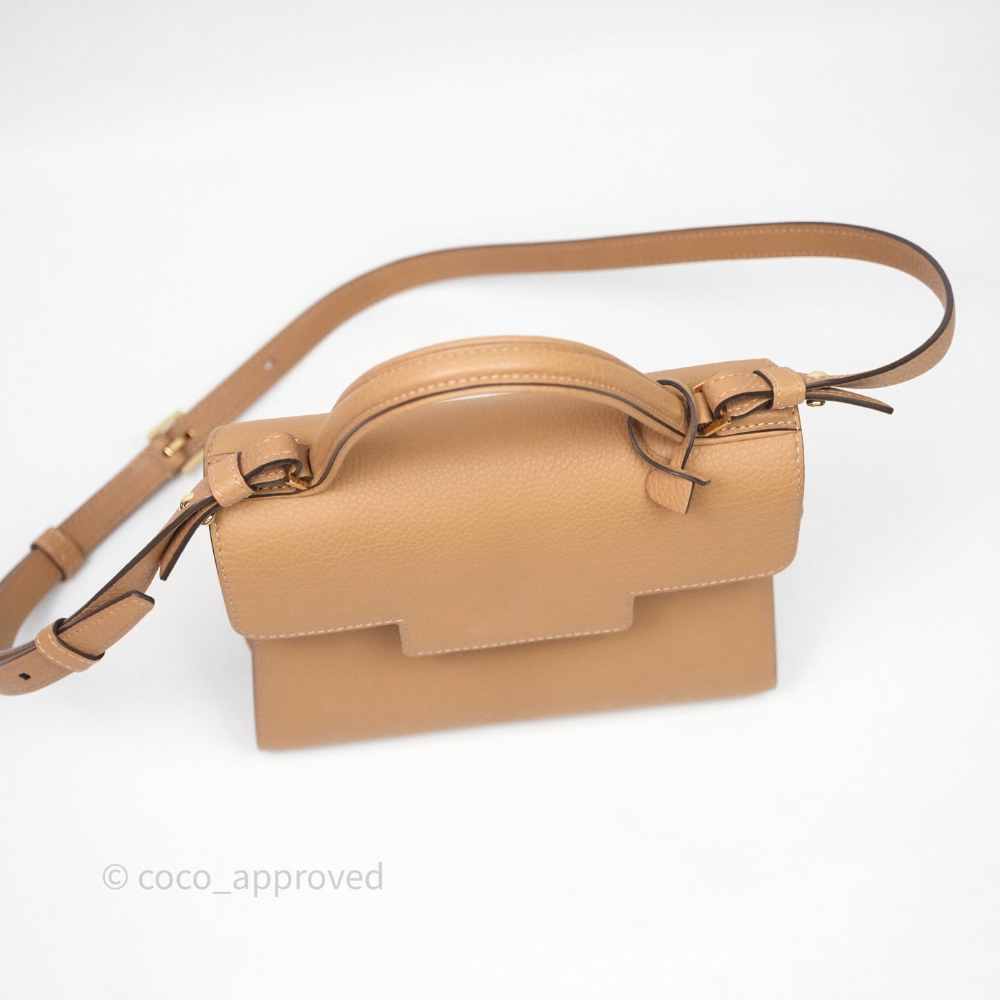 Delvaux Tempête Brown Supple Calfskin Gold Hardware