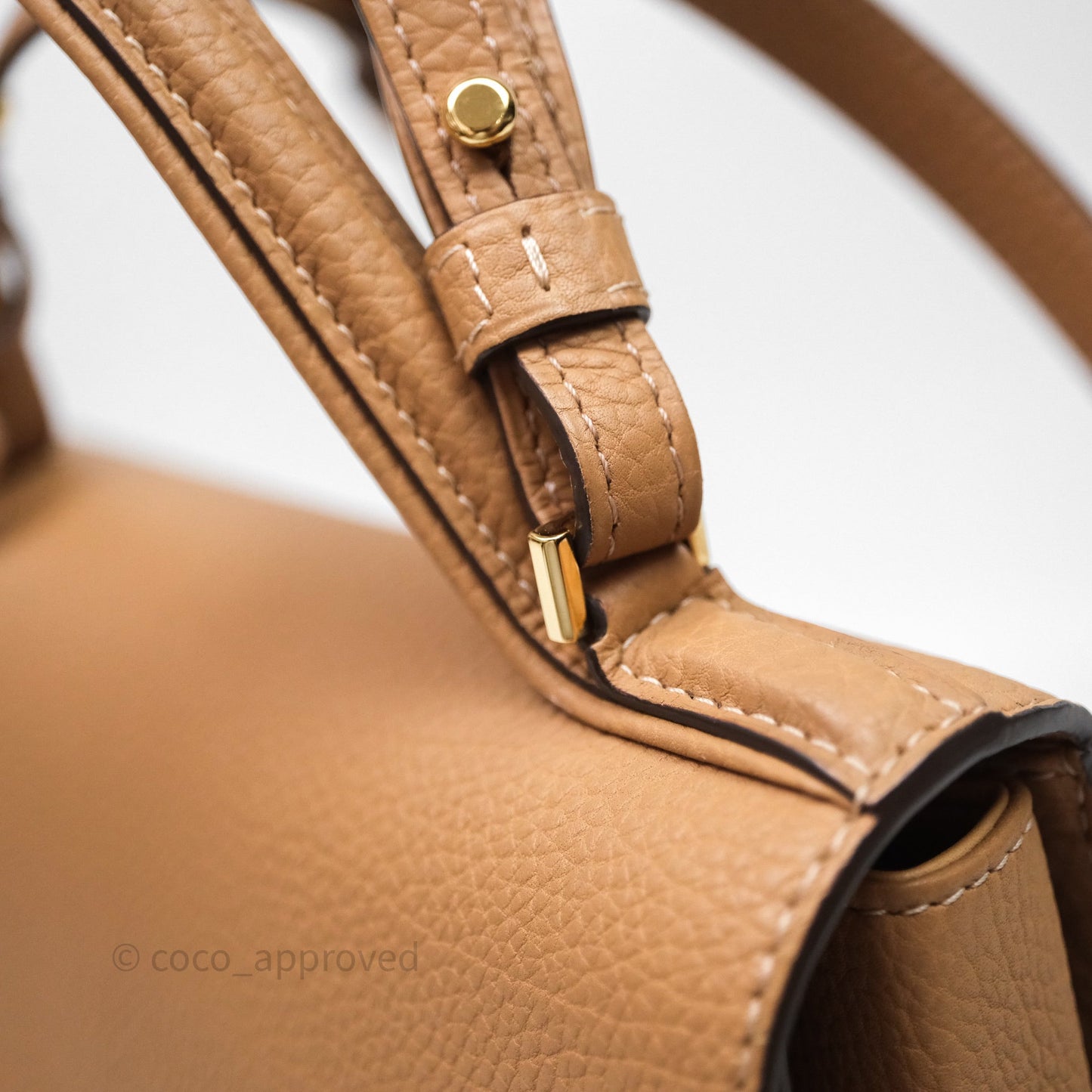 Delvaux Tempête Brown Supple Calfskin Gold Hardware