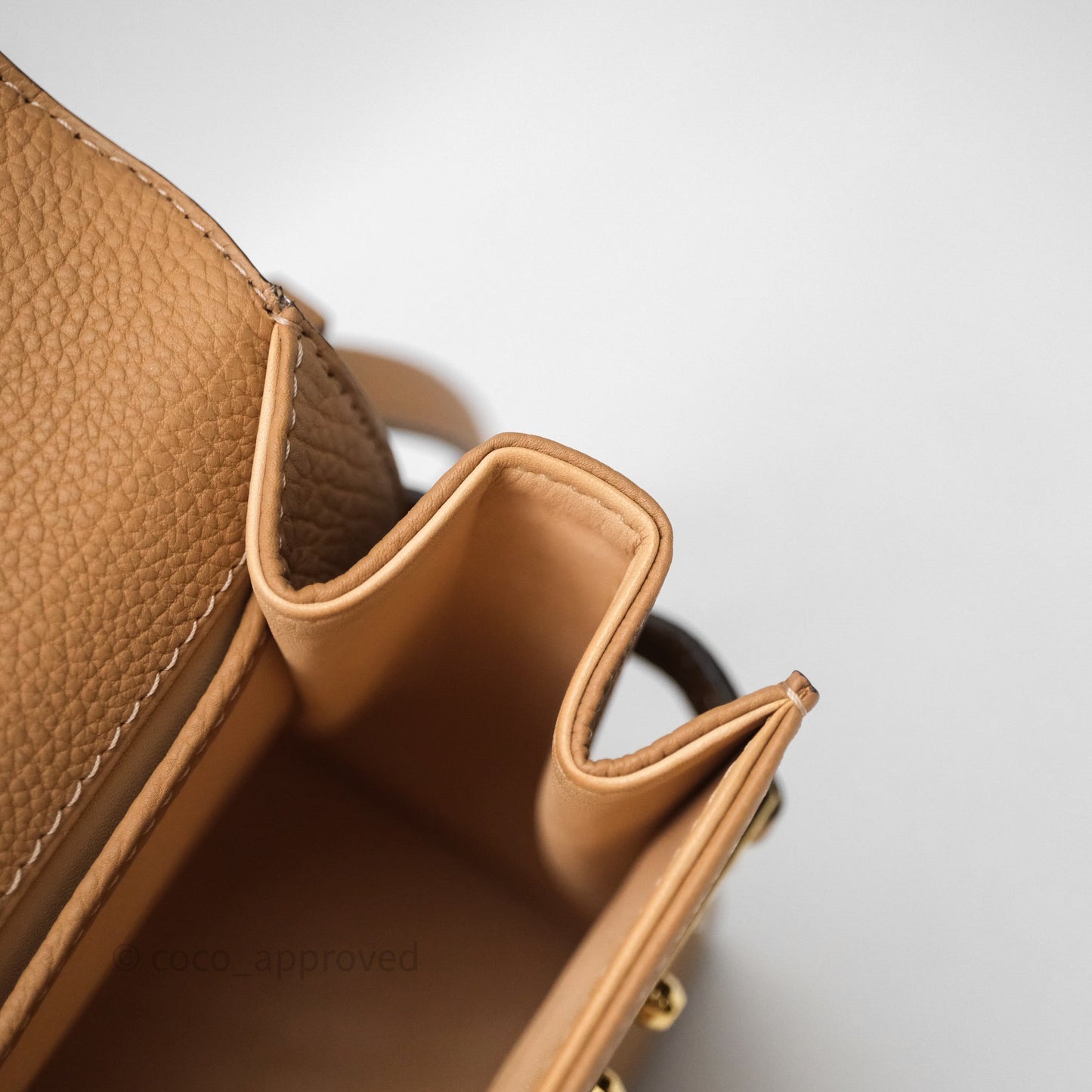 Delvaux Tempête Brown Supple Calfskin Gold Hardware