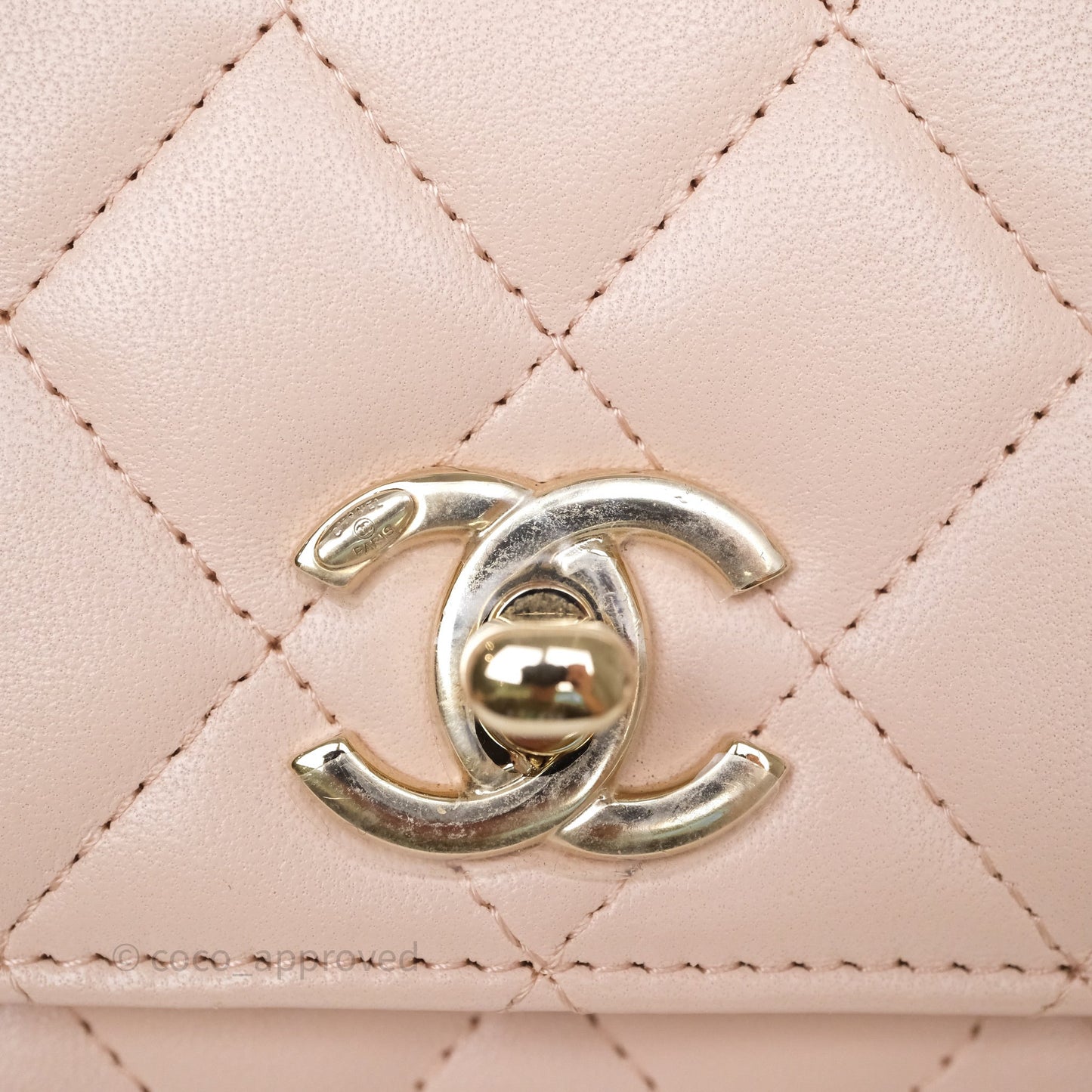 Chanel Trendy CC WOC Quilted Pink Lambskin Gold Hardware