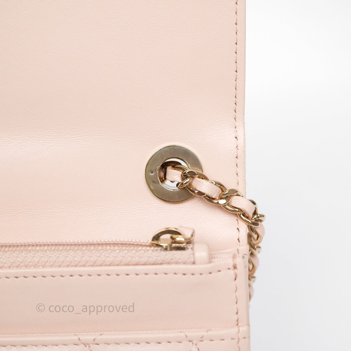 Chanel Trendy CC WOC Quilted Pink Lambskin Gold Hardware