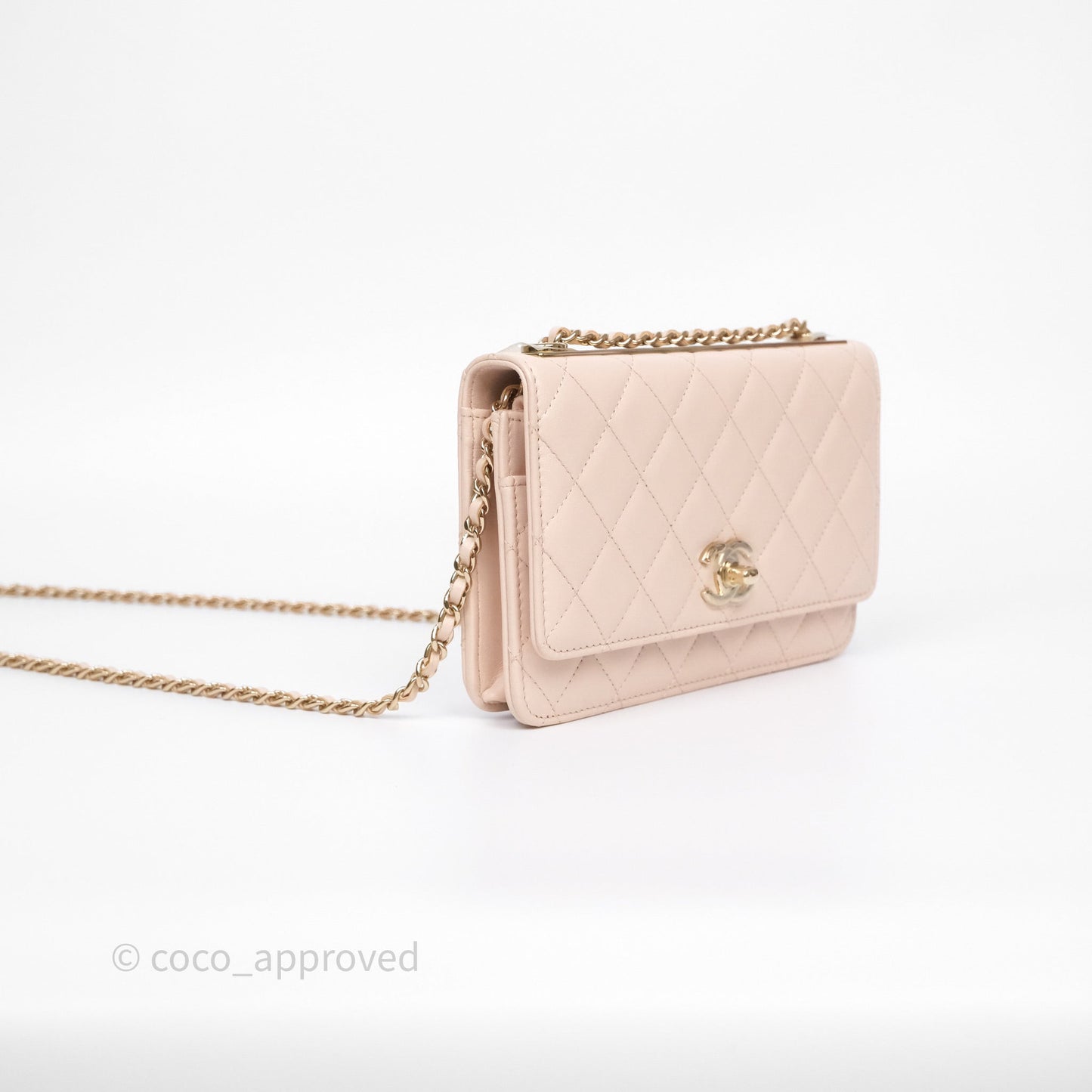 Chanel Trendy CC WOC Quilted Pink Lambskin Gold Hardware