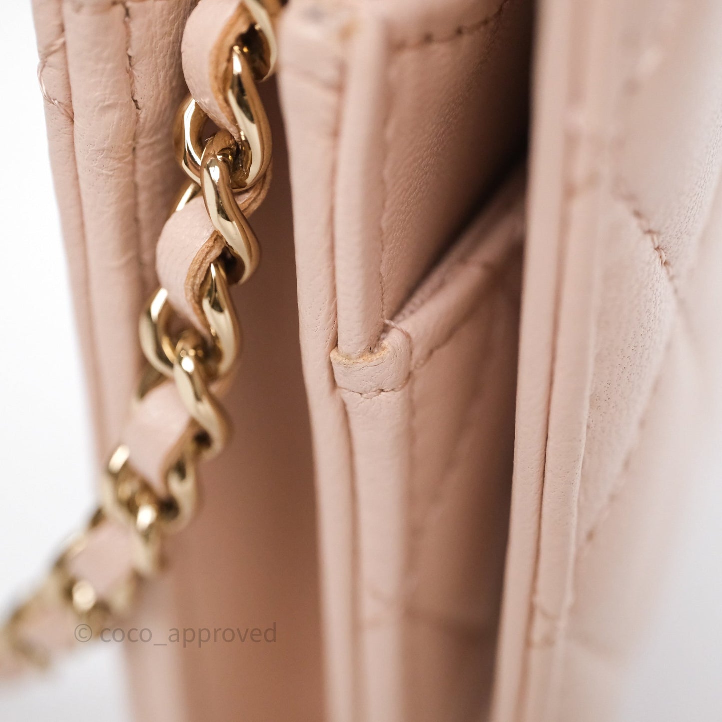 Chanel Trendy CC WOC Quilted Pink Lambskin Gold Hardware