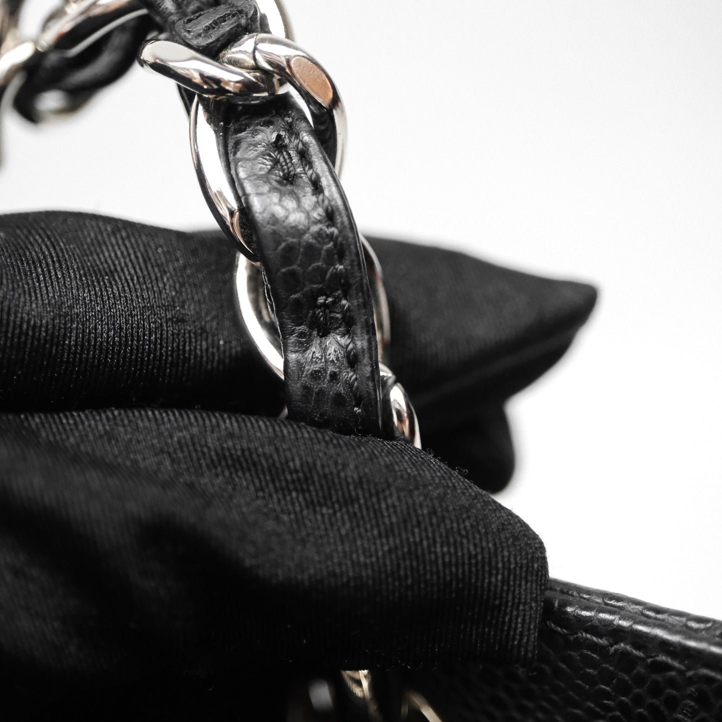Chanel GST Black Caviar Silver Hardware