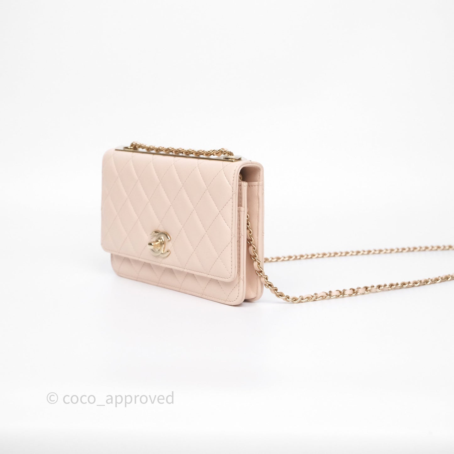 Chanel Trendy CC WOC Quilted Pink Lambskin Gold Hardware