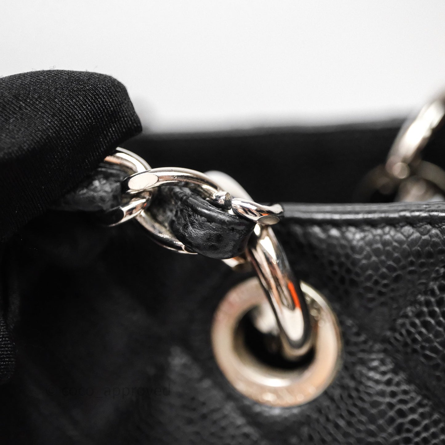 Chanel GST Black Caviar Silver Hardware