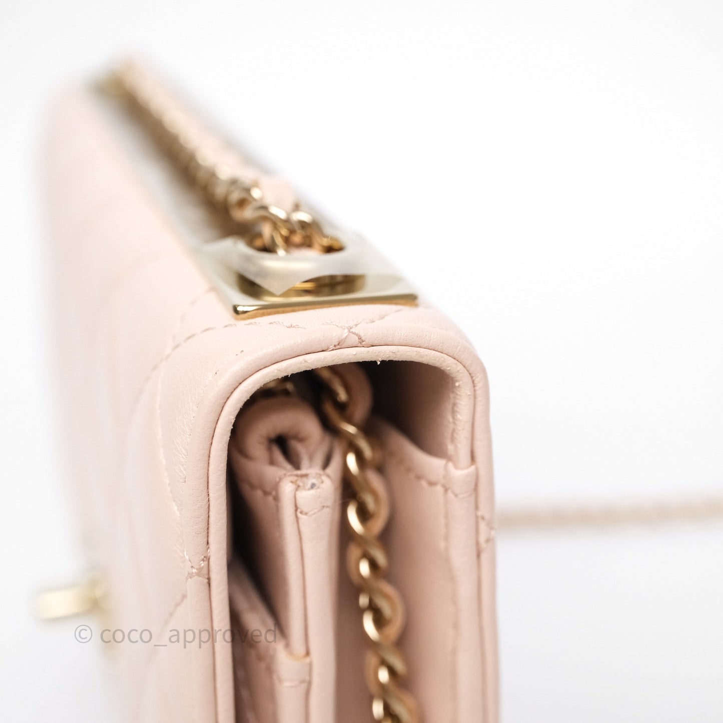 Chanel Trendy CC WOC Quilted Pink Lambskin Gold Hardware