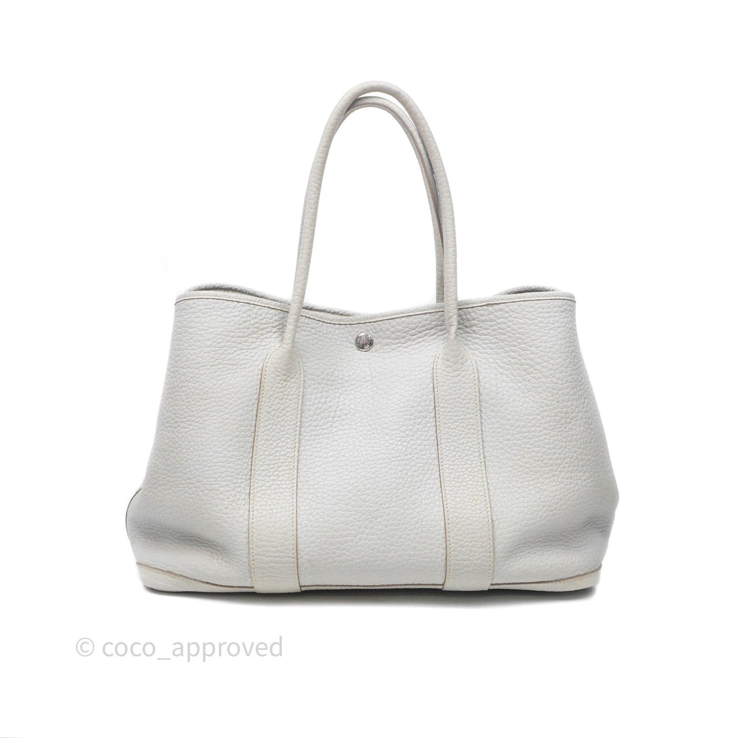 Hermes Garden Party 36 Bleu Grey Negonda Palladium Hardware