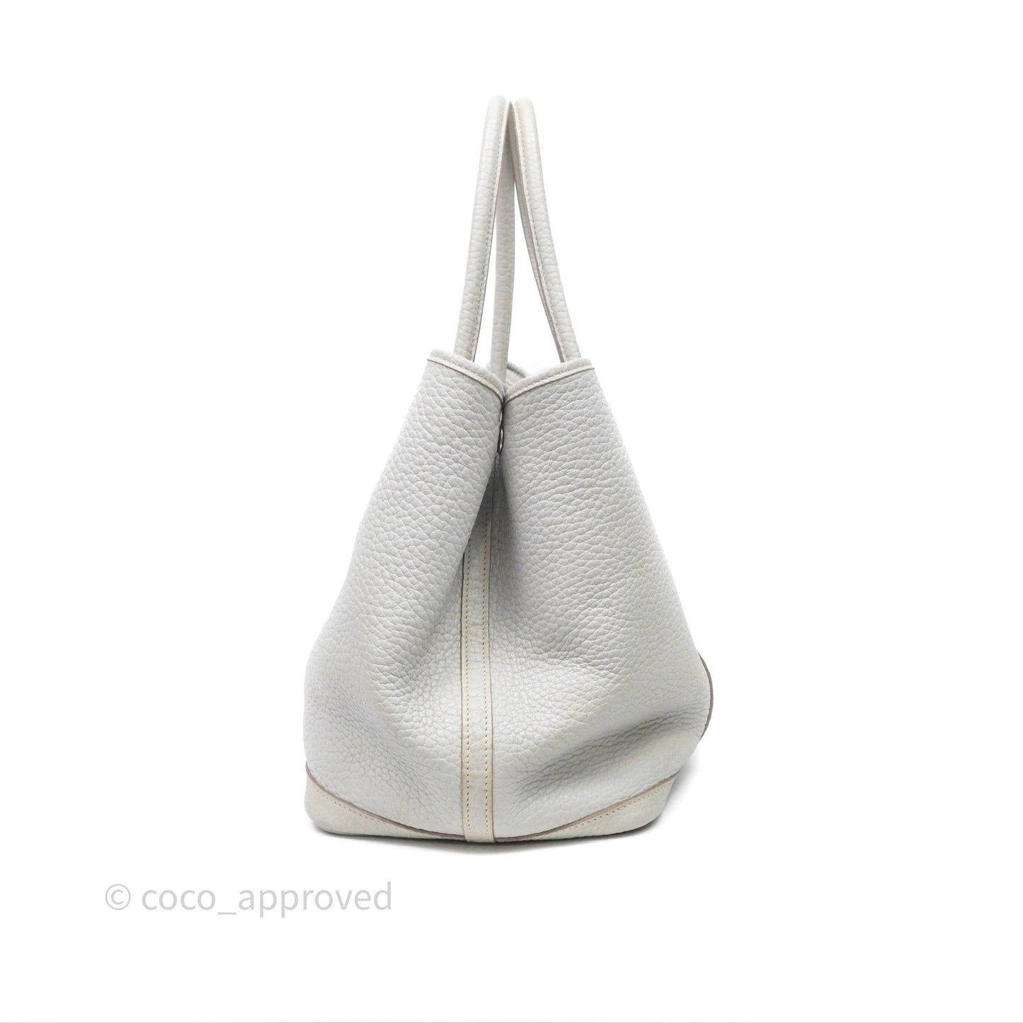 Hermes Garden Party 36 Bleu Grey Negonda Palladium Hardware