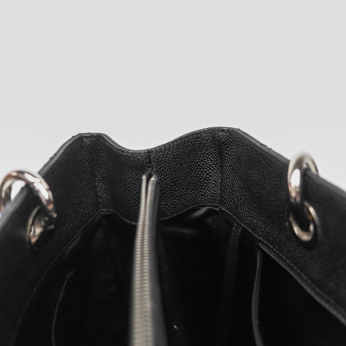 Chanel GST Black Caviar Silver Hardware