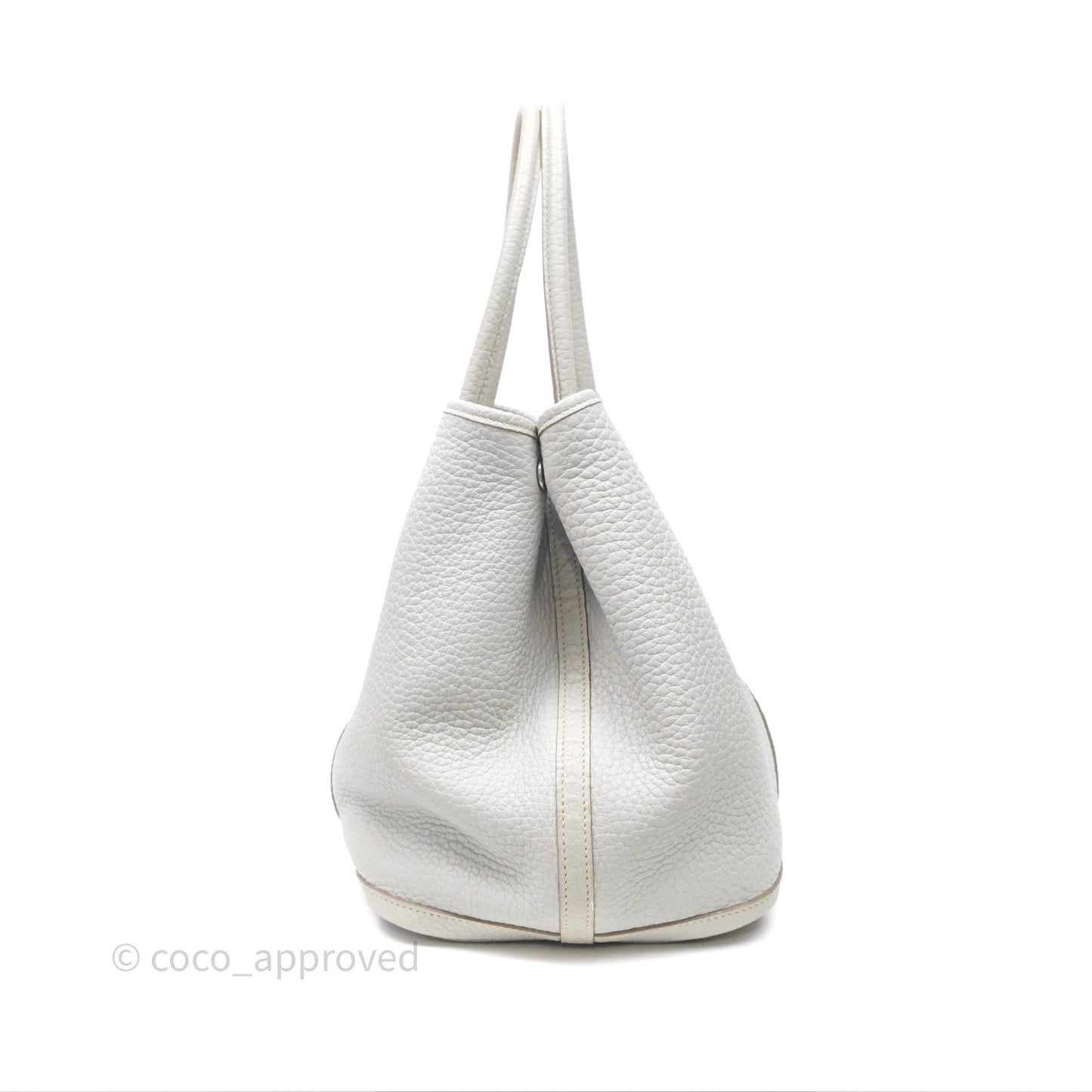 Hermes Garden Party 36 Bleu Grey Negonda Palladium Hardware