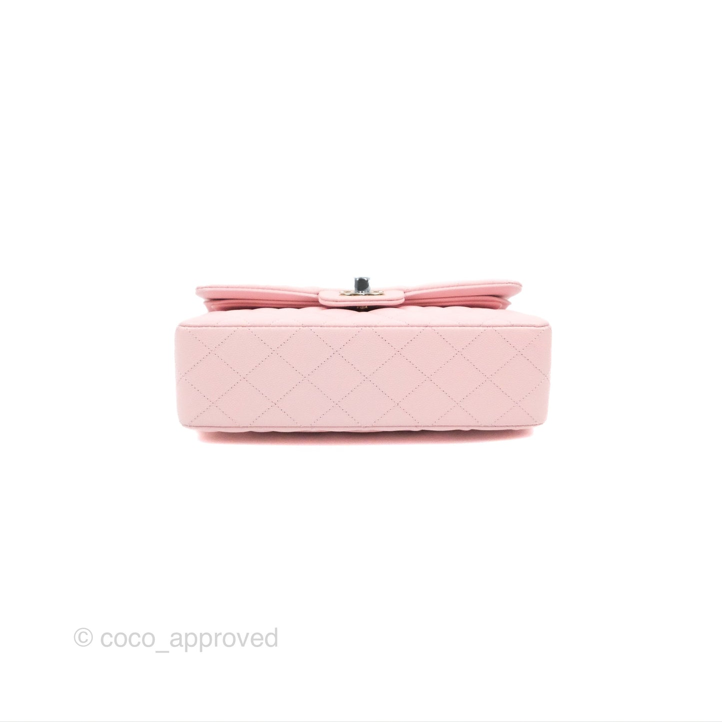 Chanel Small Classic Quilted Flap Light Pink Caviar Gold Hardware