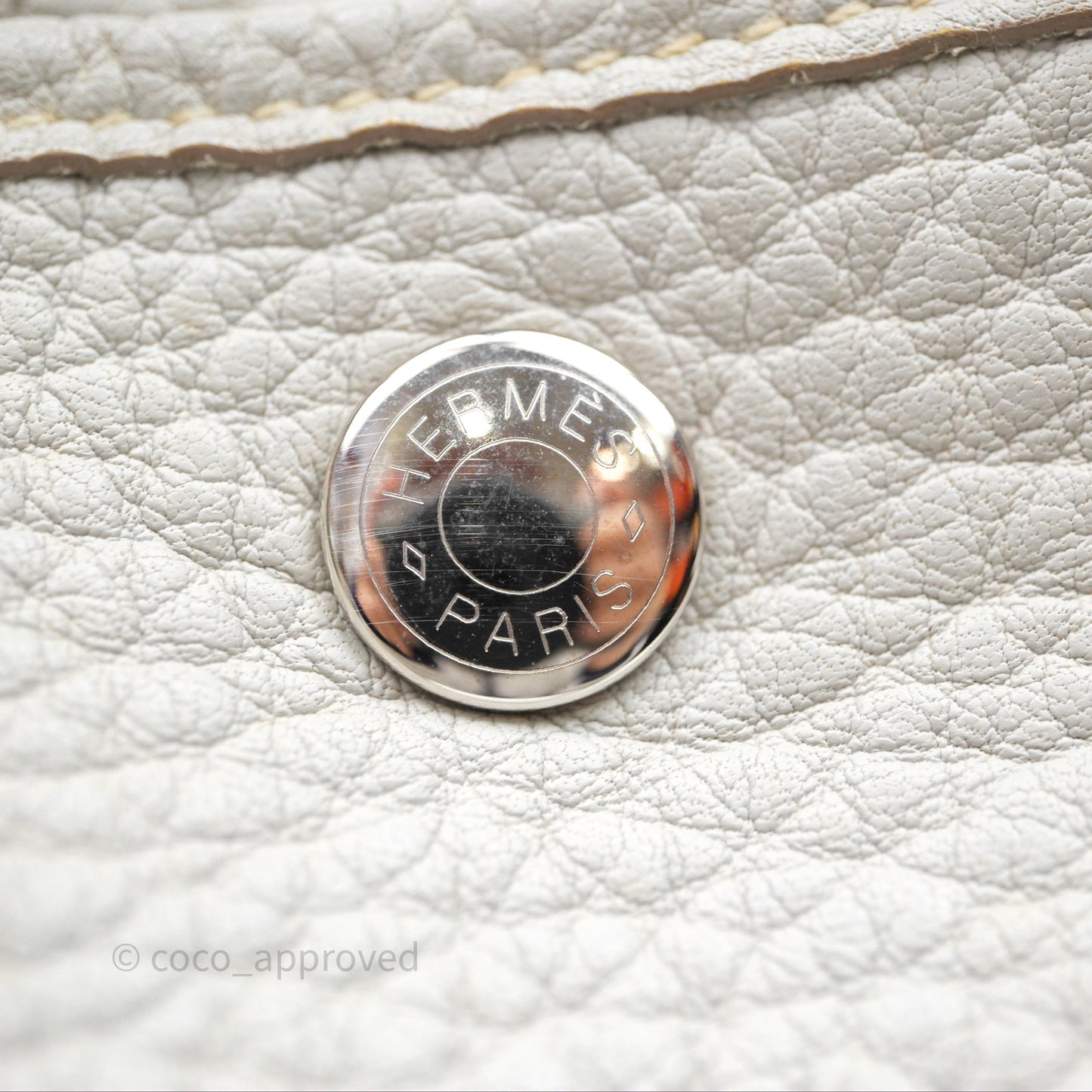 Hermes Garden Party 36 Bleu Grey Negonda Palladium Hardware