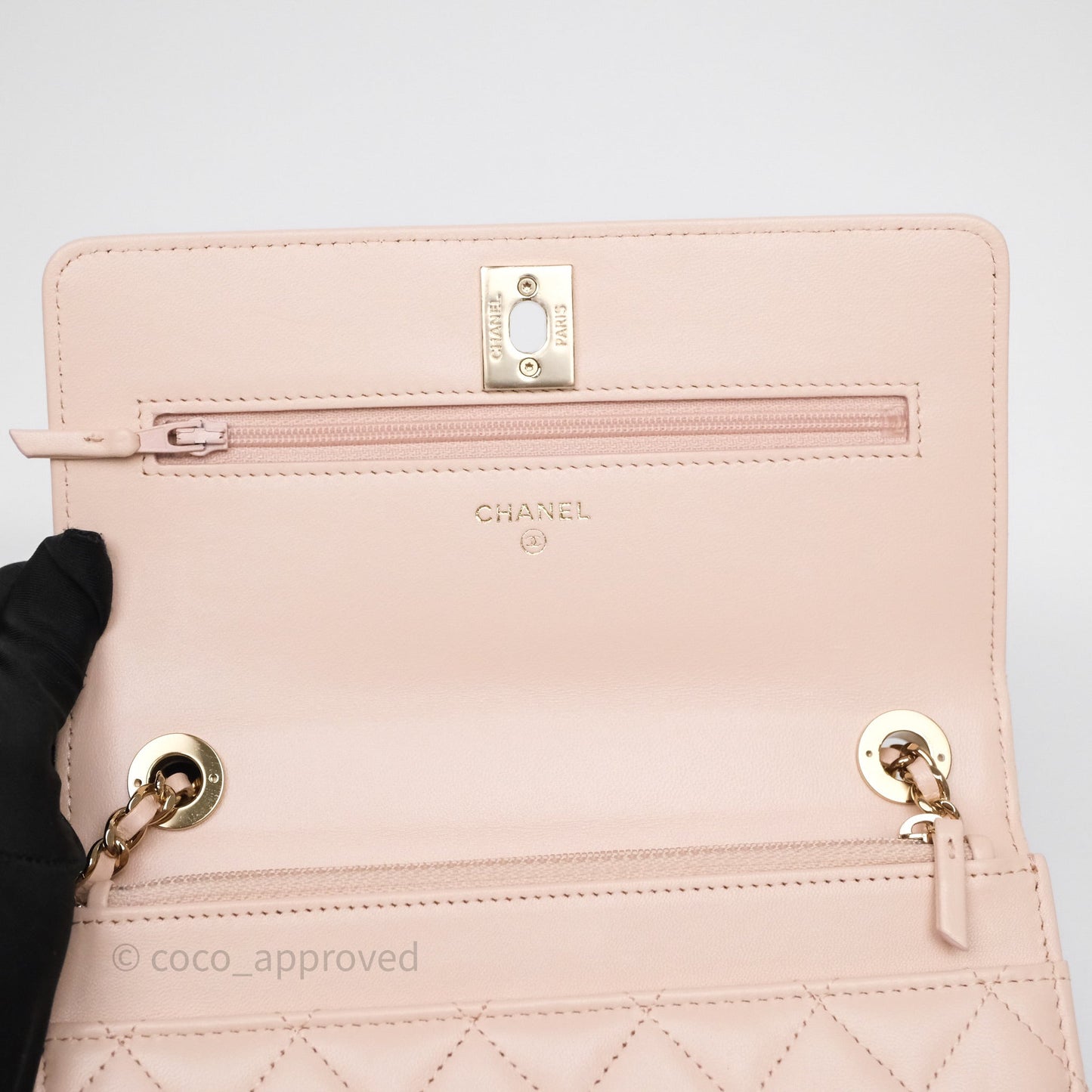 Chanel Trendy CC WOC Quilted Pink Lambskin Gold Hardware
