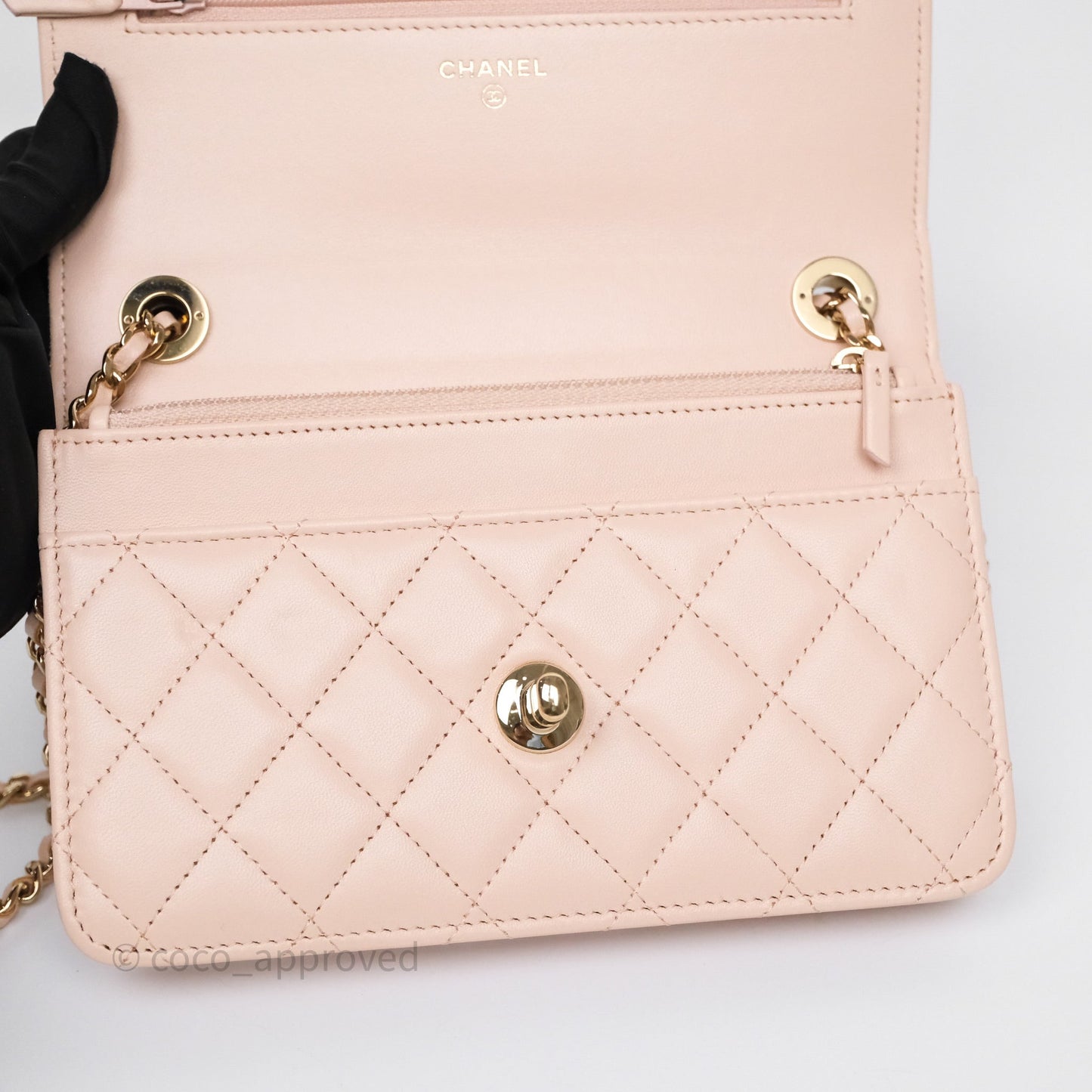 Chanel Trendy CC WOC Quilted Pink Lambskin Gold Hardware