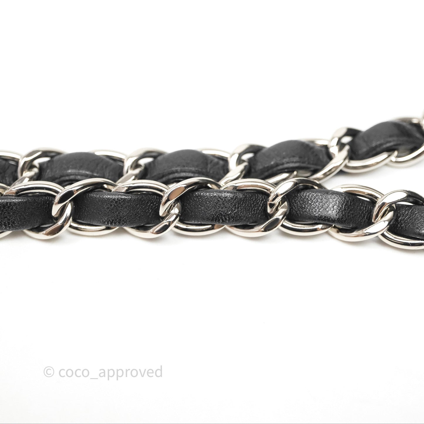 Chanel Quilted Mini Rectangular Flap Black Lambskin Silver Hardware