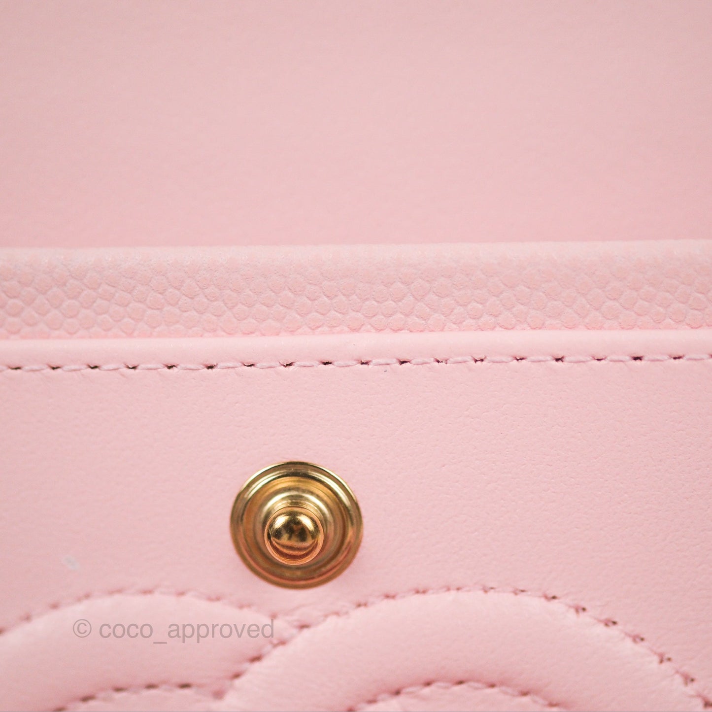 Chanel Small Classic Quilted Flap Light Pink Caviar Gold Hardware