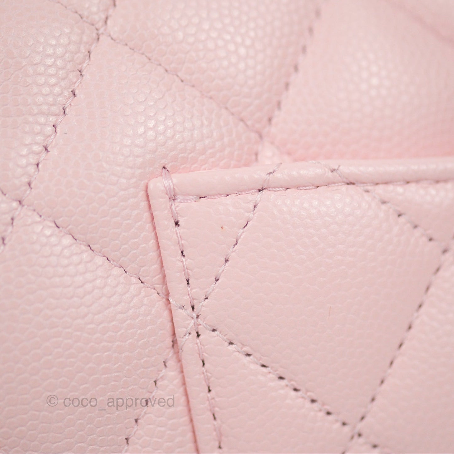 Chanel Small Classic Quilted Flap Light Pink Caviar Gold Hardware