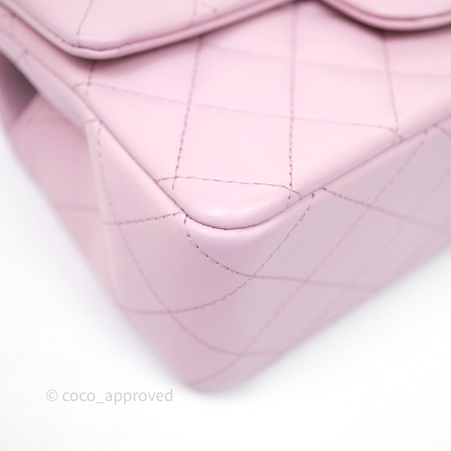 Chanel Top Handle Mini Rectangular Flap Lilac Pink Lambskin Gold Hardware