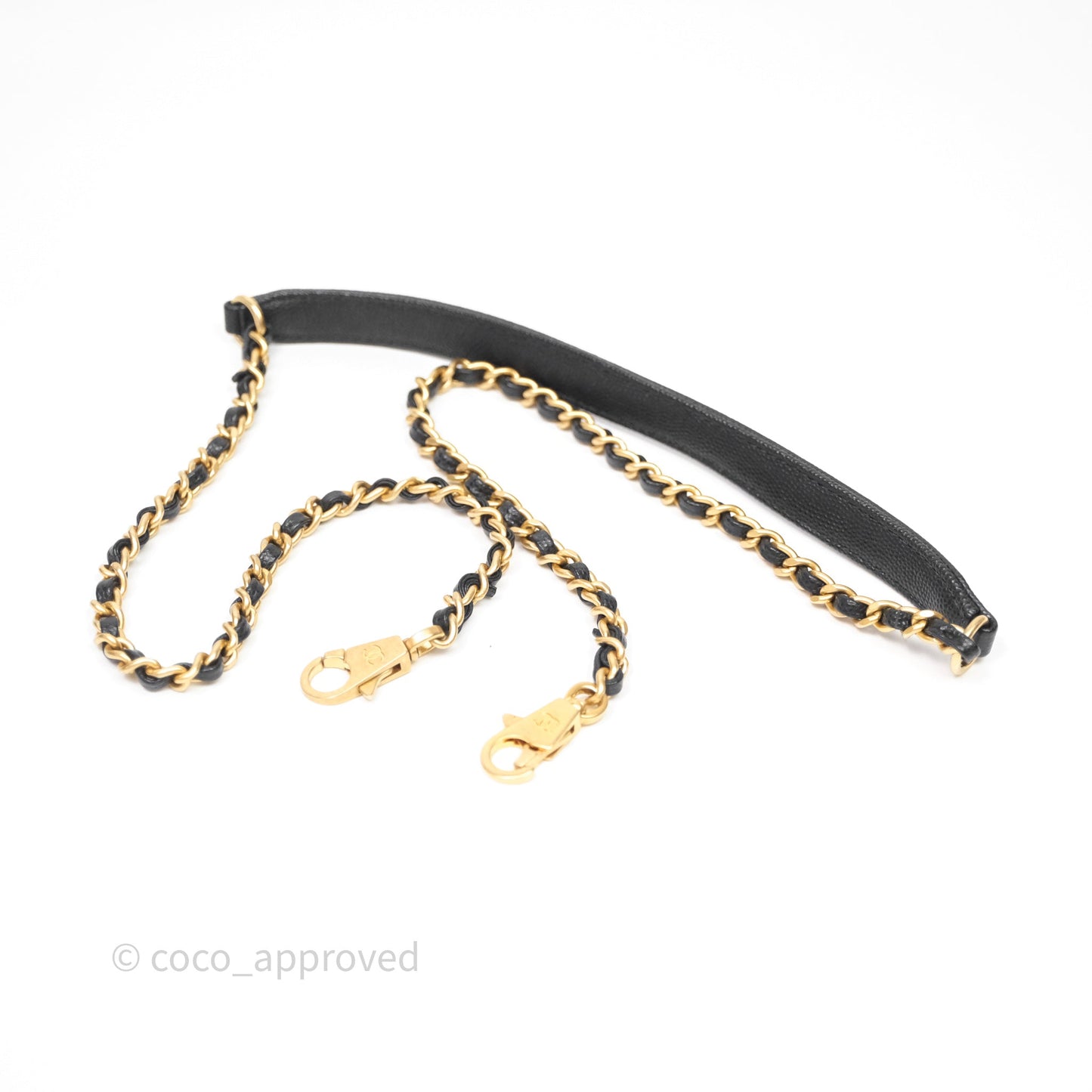 Chanel Small Coco Handle Quilted Black Caviar Aged Gold Hardware Lizard Handle