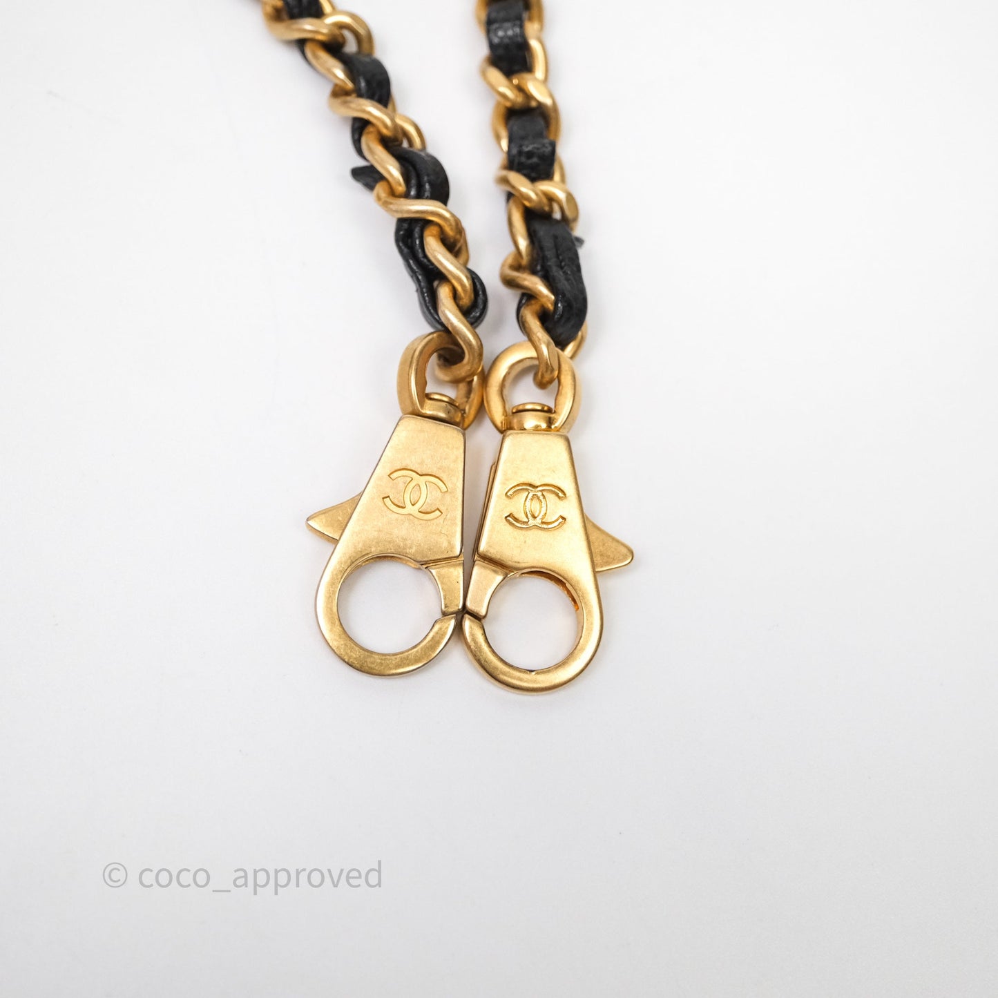 Chanel Small Coco Handle Quilted Black Caviar Aged Gold Hardware Lizard Handle