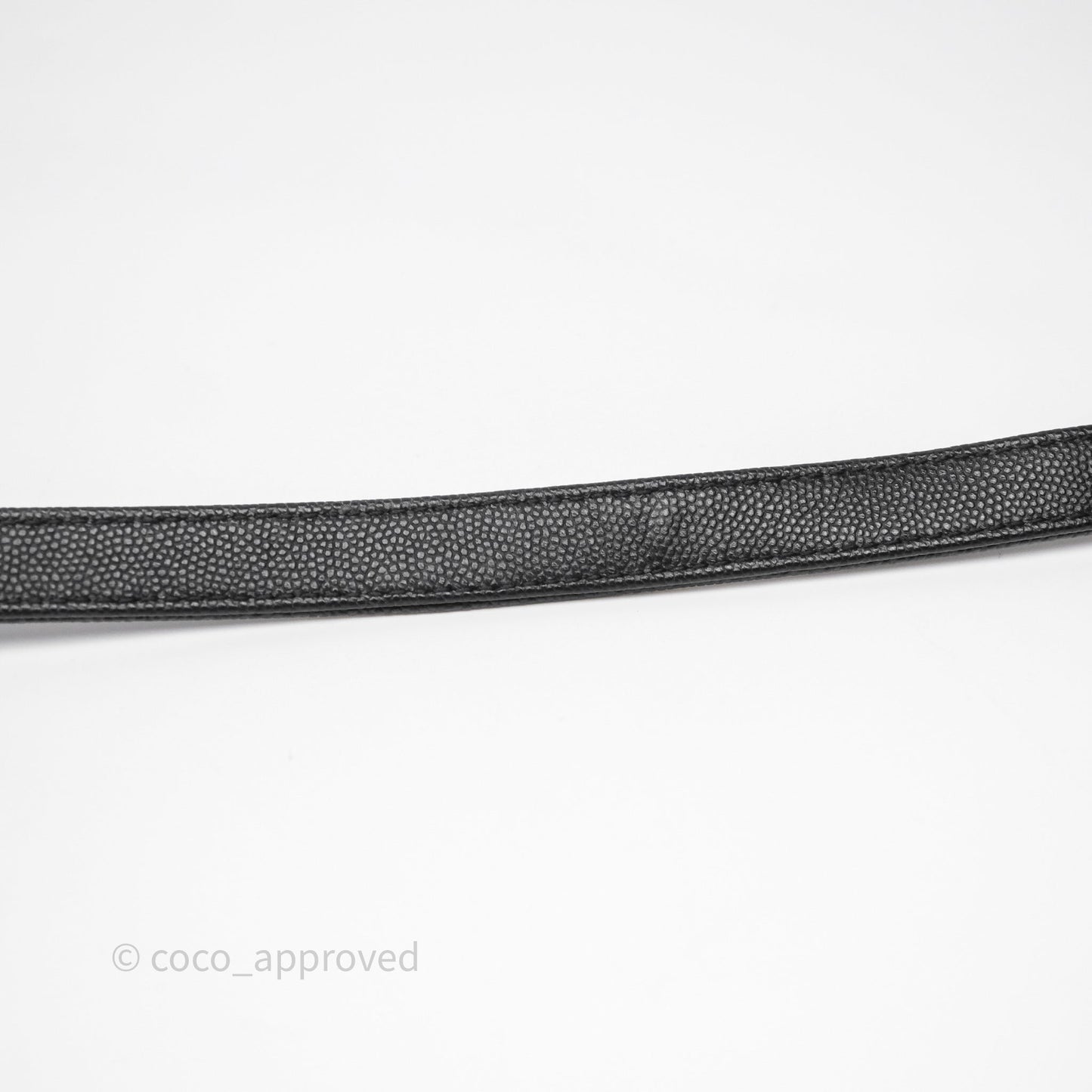 Chanel Small Coco Handle Quilted Black Caviar Aged Gold Hardware Lizard Handle