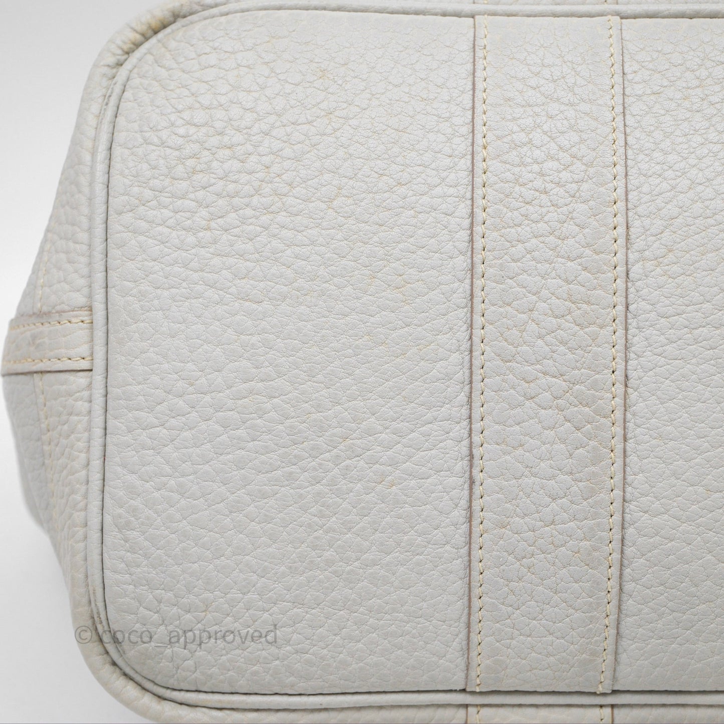 Hermes Garden Party 36 Bleu Grey Negonda Palladium Hardware