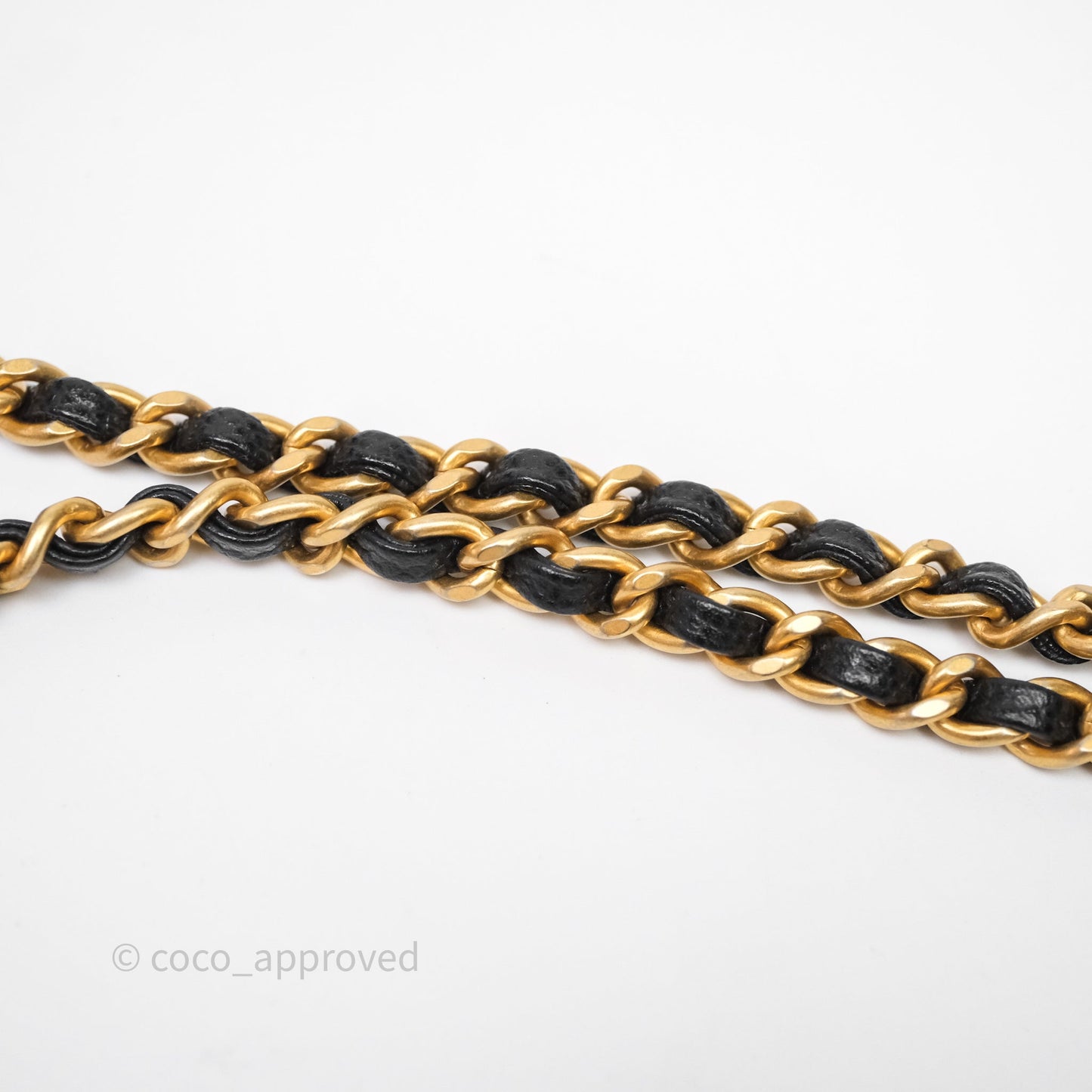 Chanel Small Coco Handle Quilted Black Caviar Aged Gold Hardware Lizard Handle
