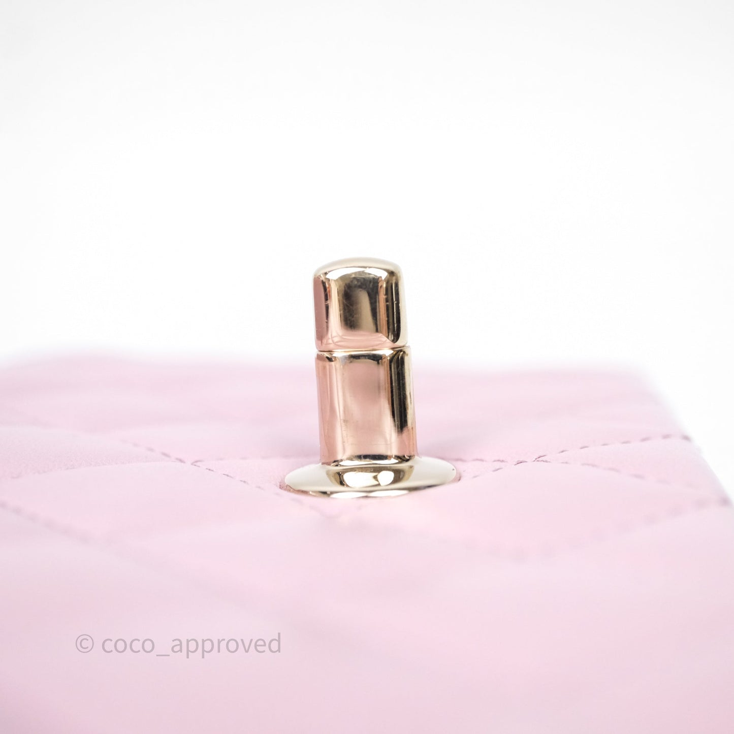 Chanel Top Handle Mini Rectangular Flap Lilac Pink Lambskin Gold Hardware