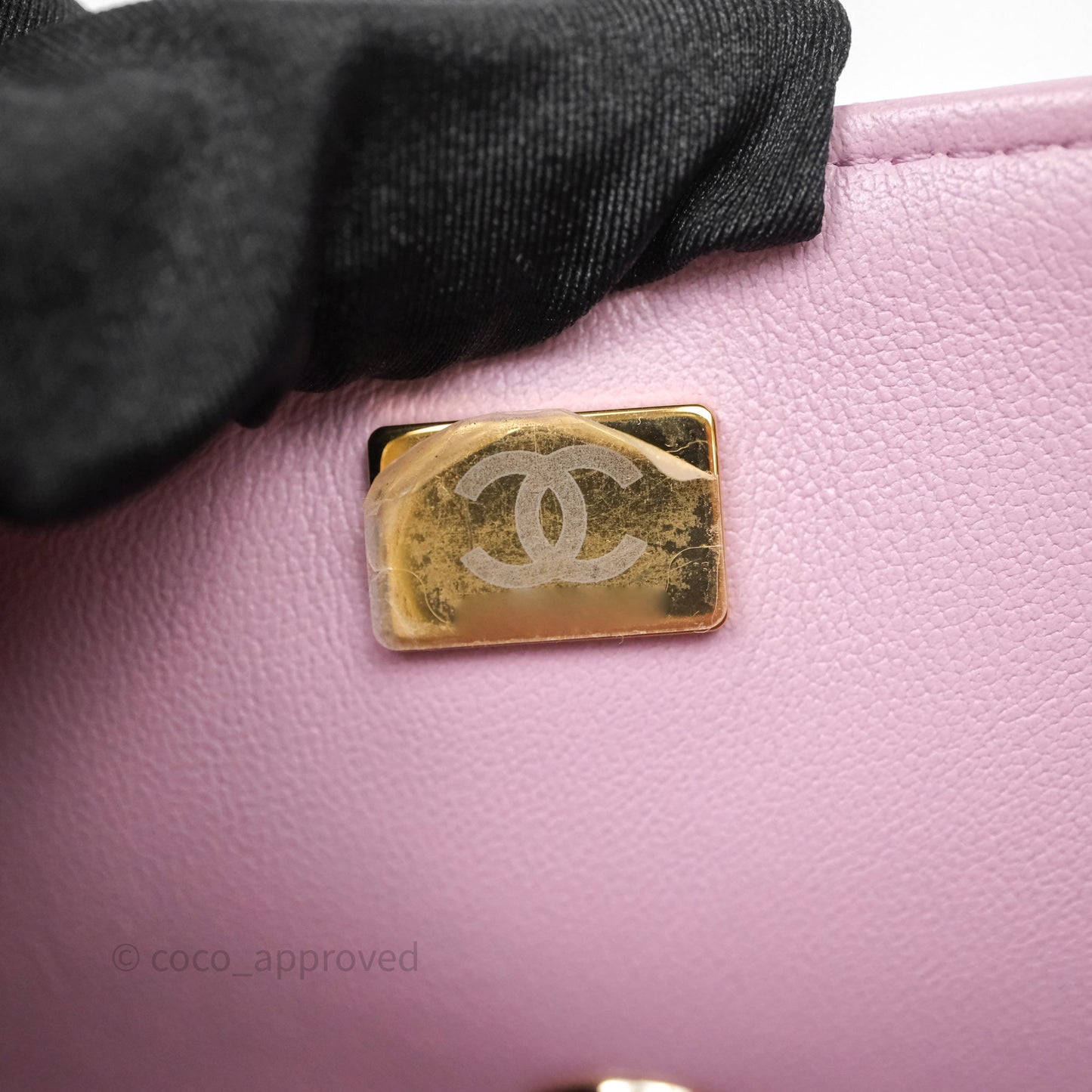 Chanel Top Handle Mini Rectangular Flap Lilac Pink Lambskin Gold Hardware