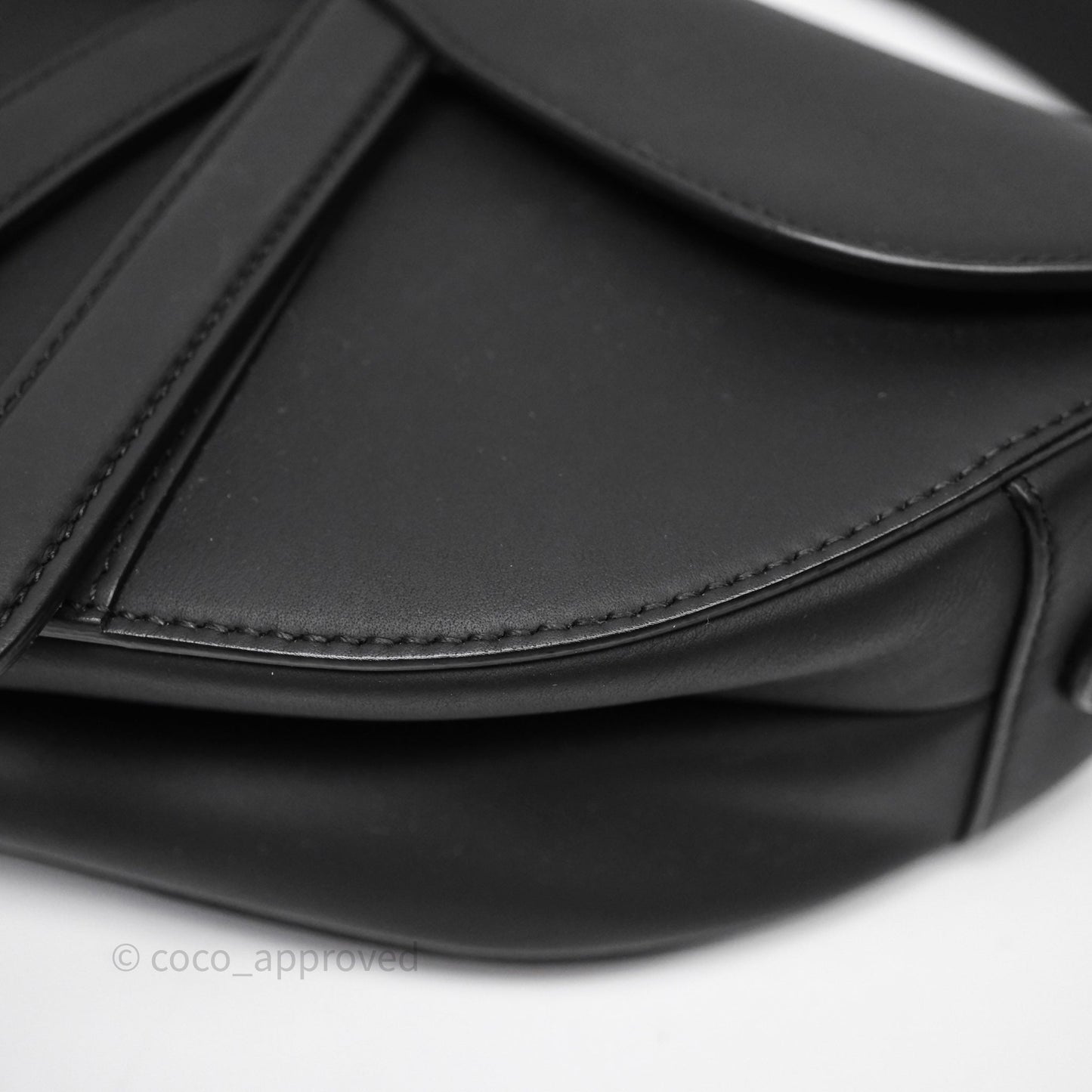 Christian Dior Saddle Bag So Black Matte Calfskin