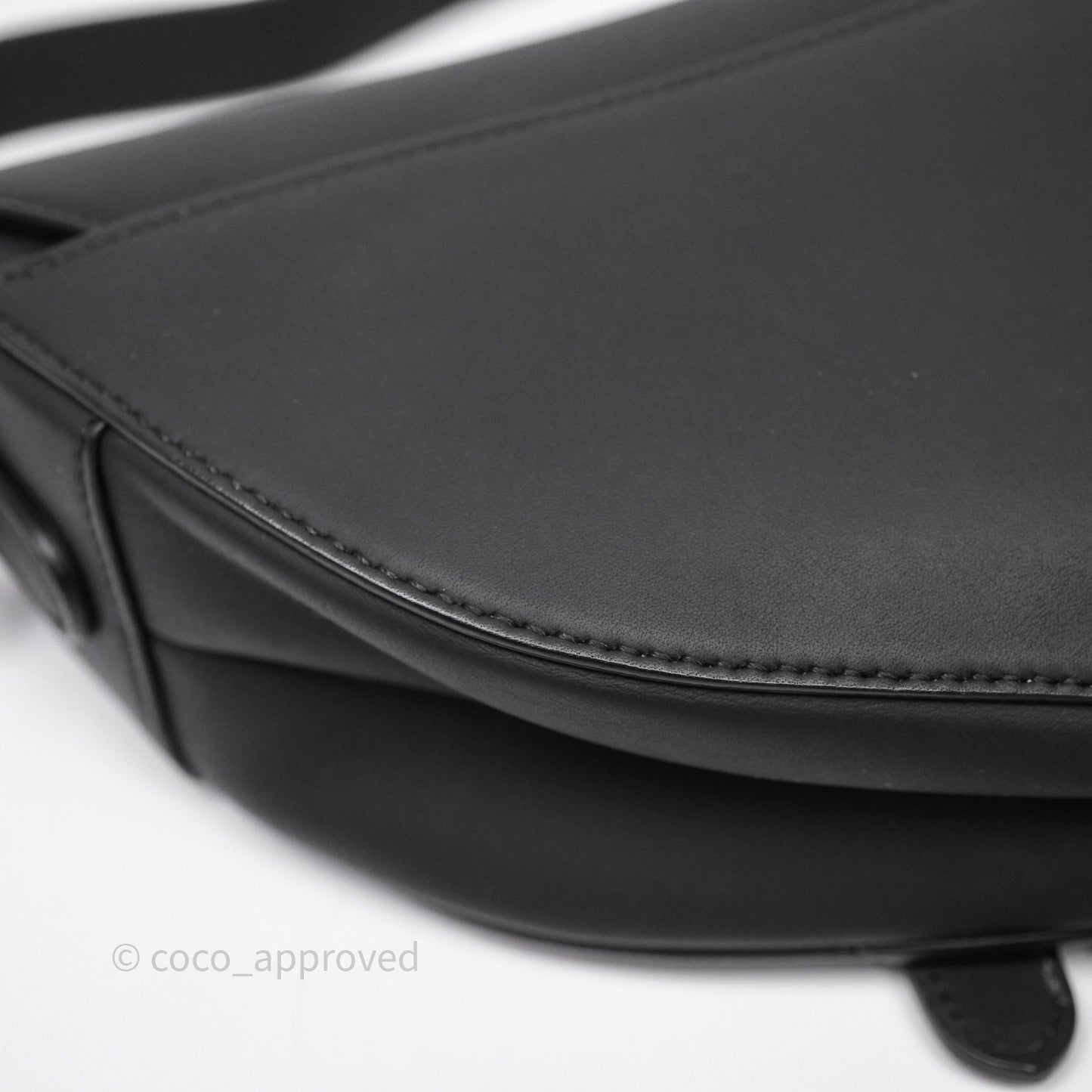 Christian Dior Saddle Bag So Black Matte Calfskin