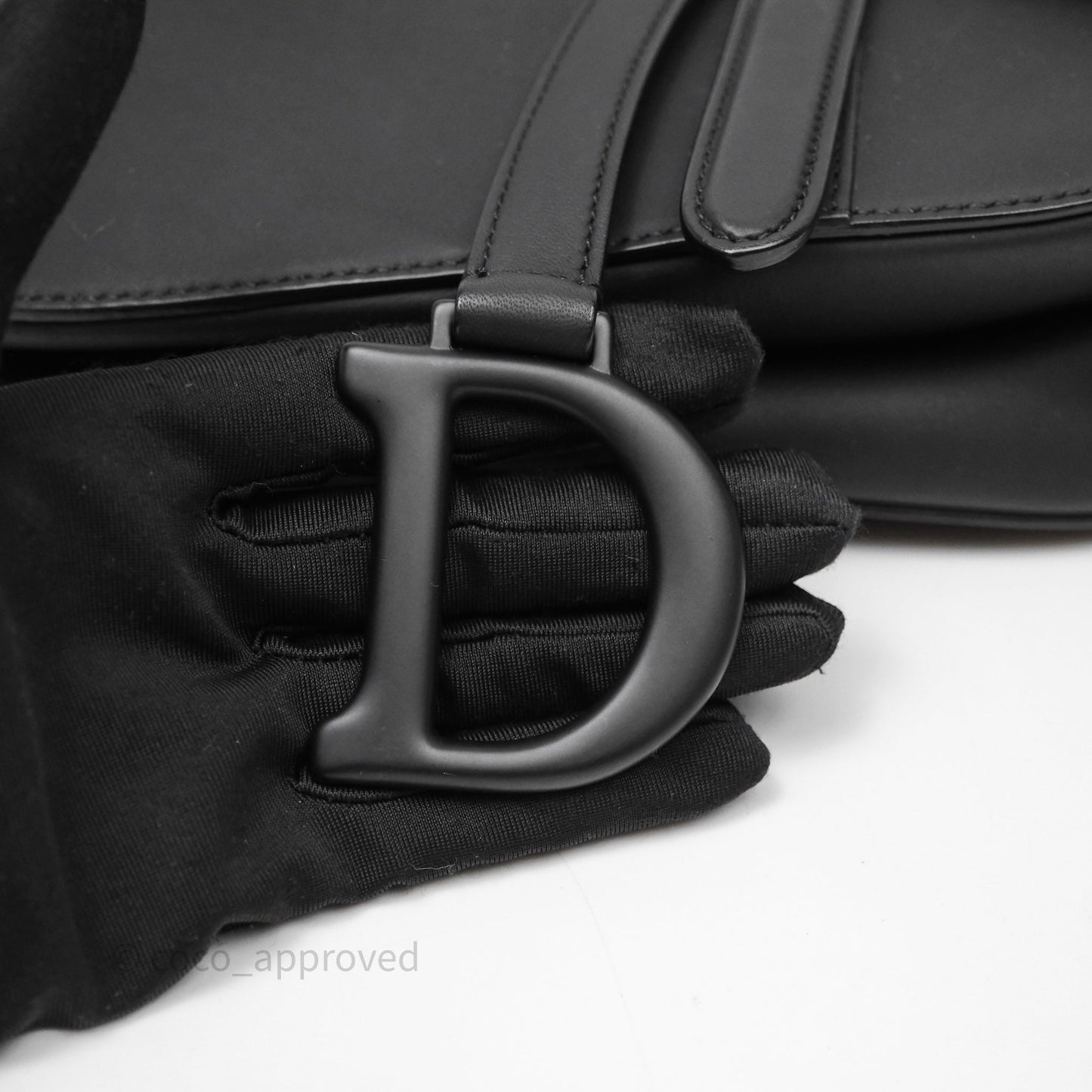Christian Dior Saddle Bag So Black Matte Calfskin