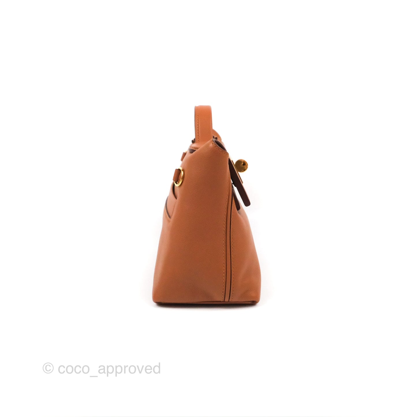 Hermès 24/24 21 Mini Gold Evercolor Gold Hardware