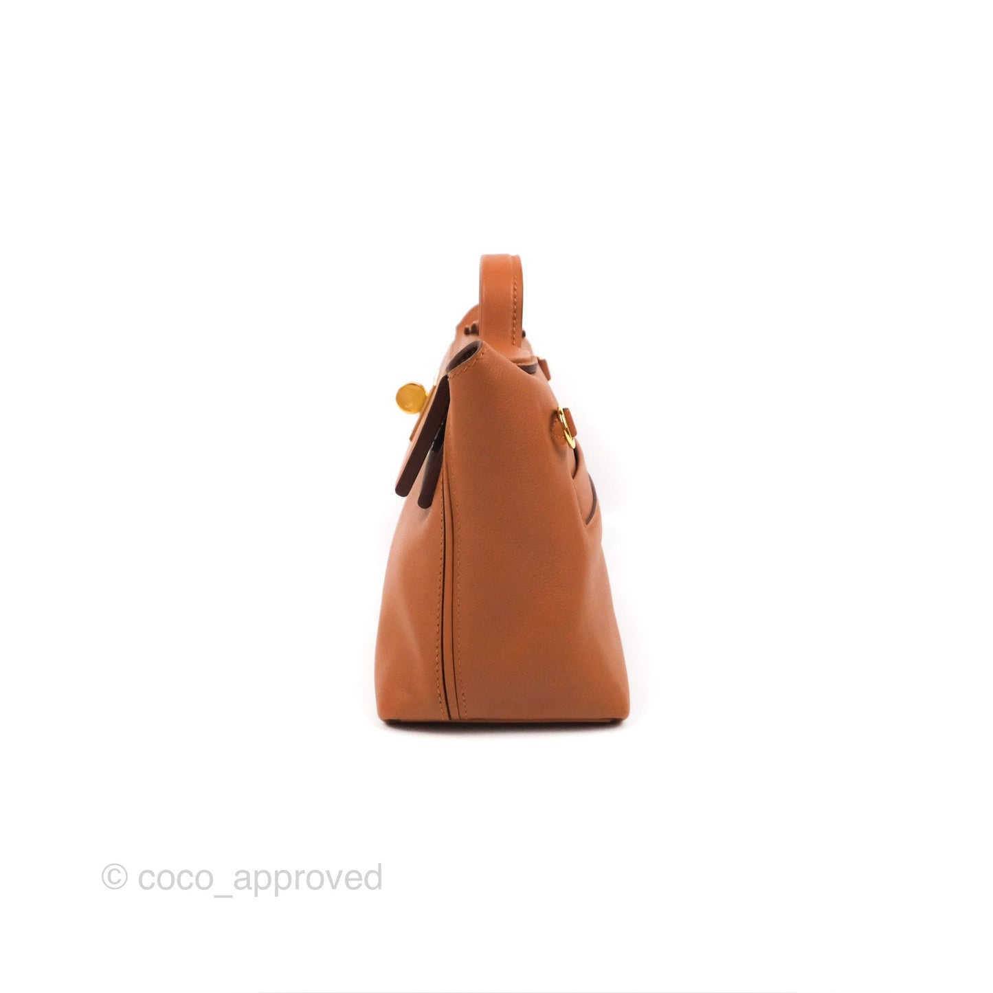 Hermès 24/24 21 Mini Gold Evercolor Gold Hardware