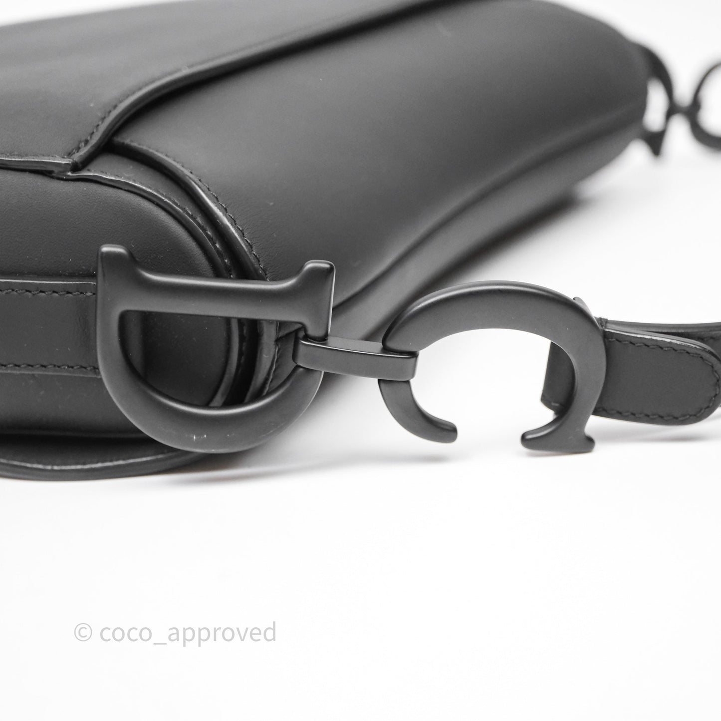 Christian Dior Saddle Bag So Black Matte Calfskin