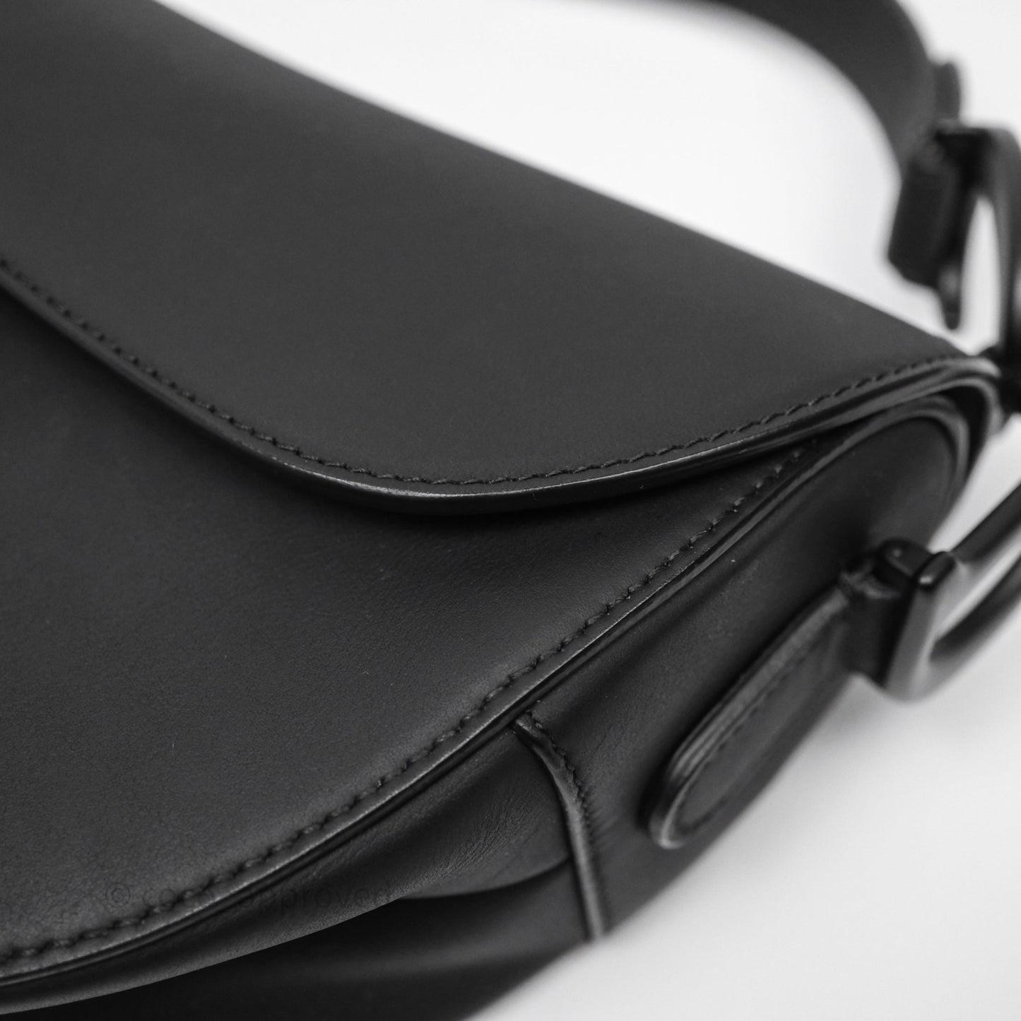 Christian Dior Saddle Bag So Black Matte Calfskin