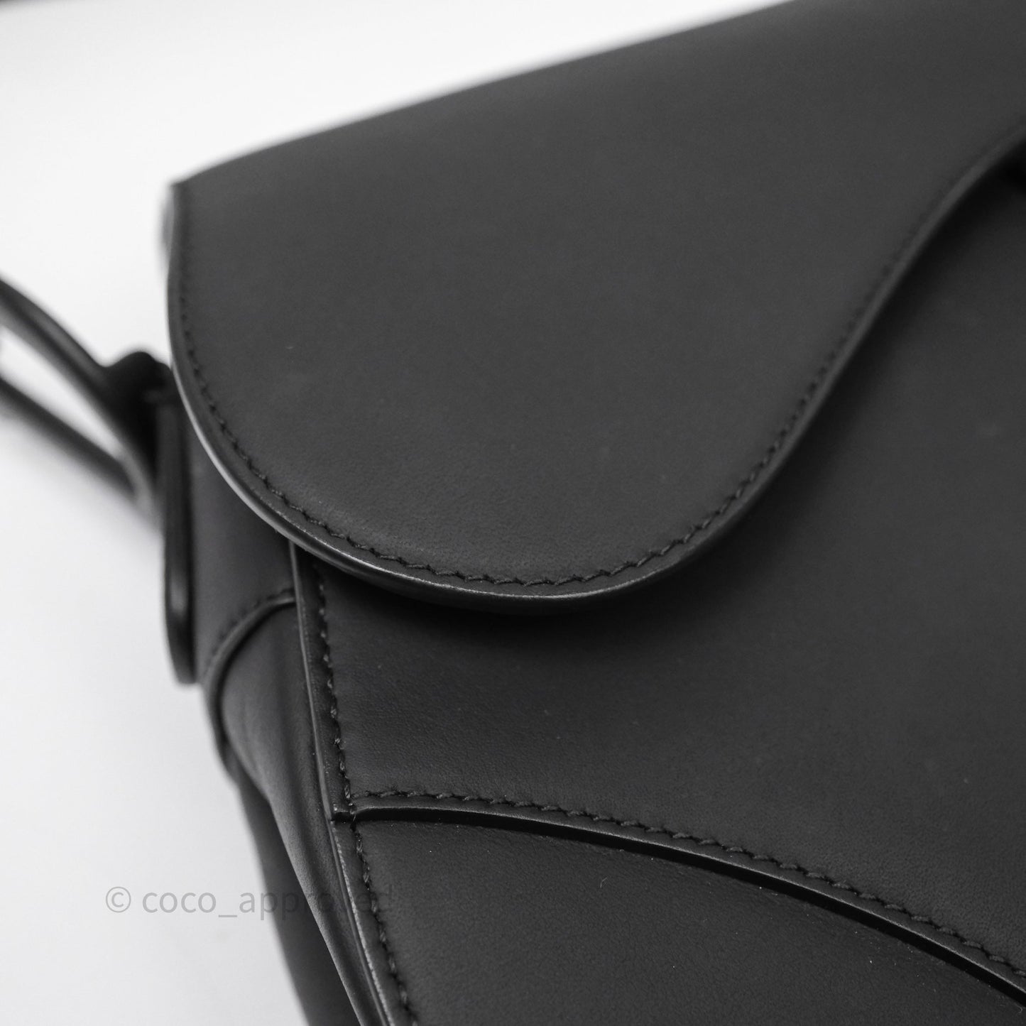 Christian Dior Saddle Bag So Black Matte Calfskin