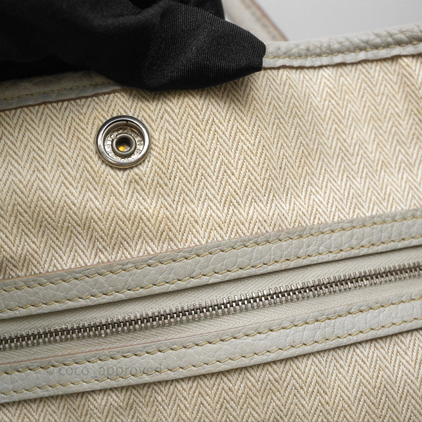 Hermes Garden Party 36 Bleu Grey Negonda Palladium Hardware