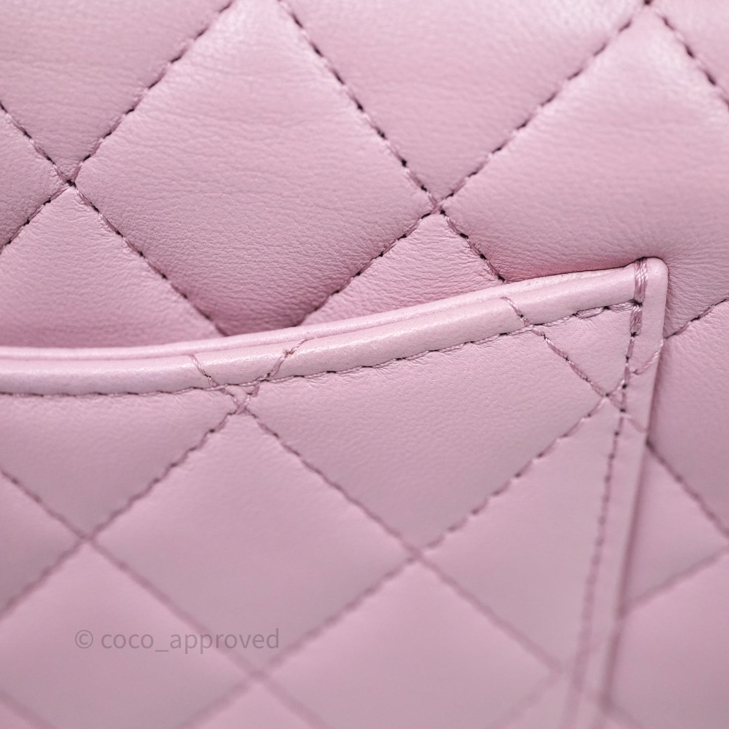Chanel Top Handle Mini Rectangular Flap Lilac Pink Lambskin Gold Hardware
