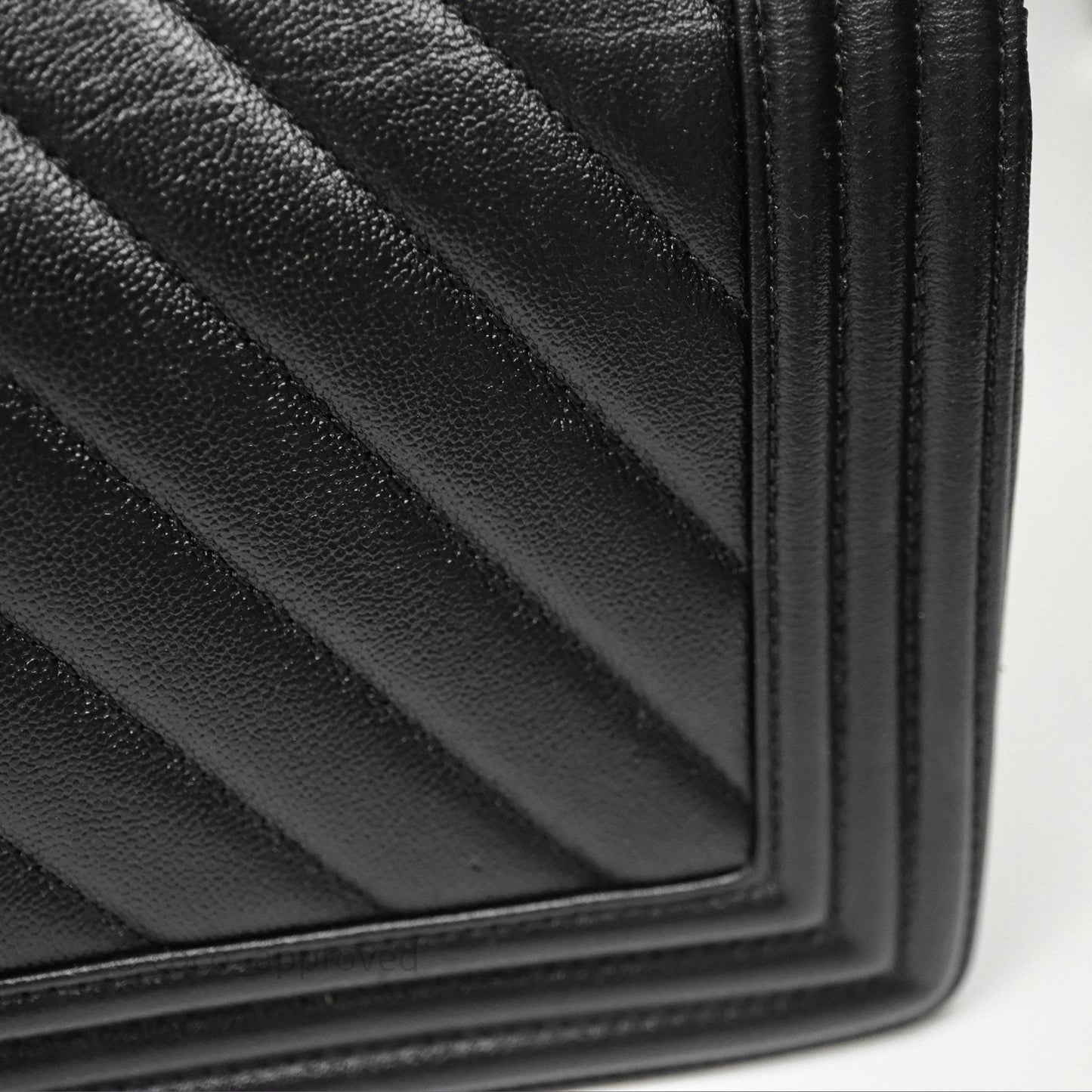 Chanel Medium Boy Chevron Black Caviar Aged Gold Hardware